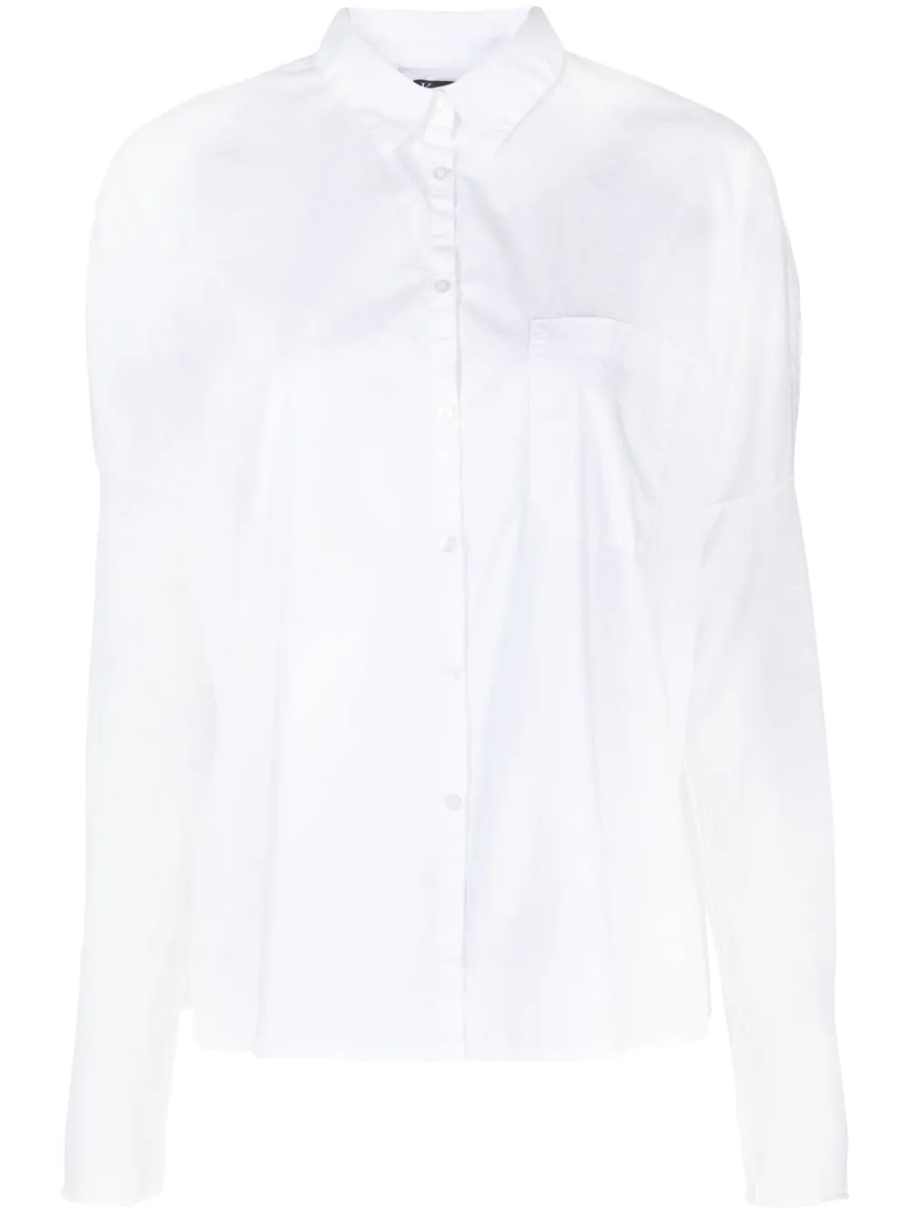 long-sleeve stretch-cotton shirt - Image 1