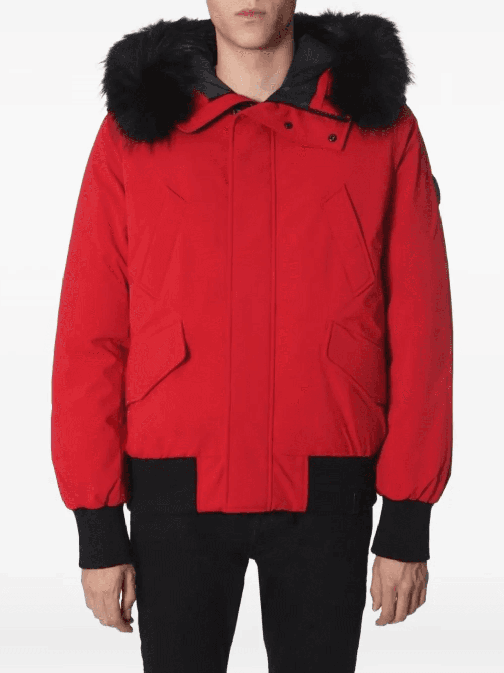 trimmed hooded jacket - Image 1