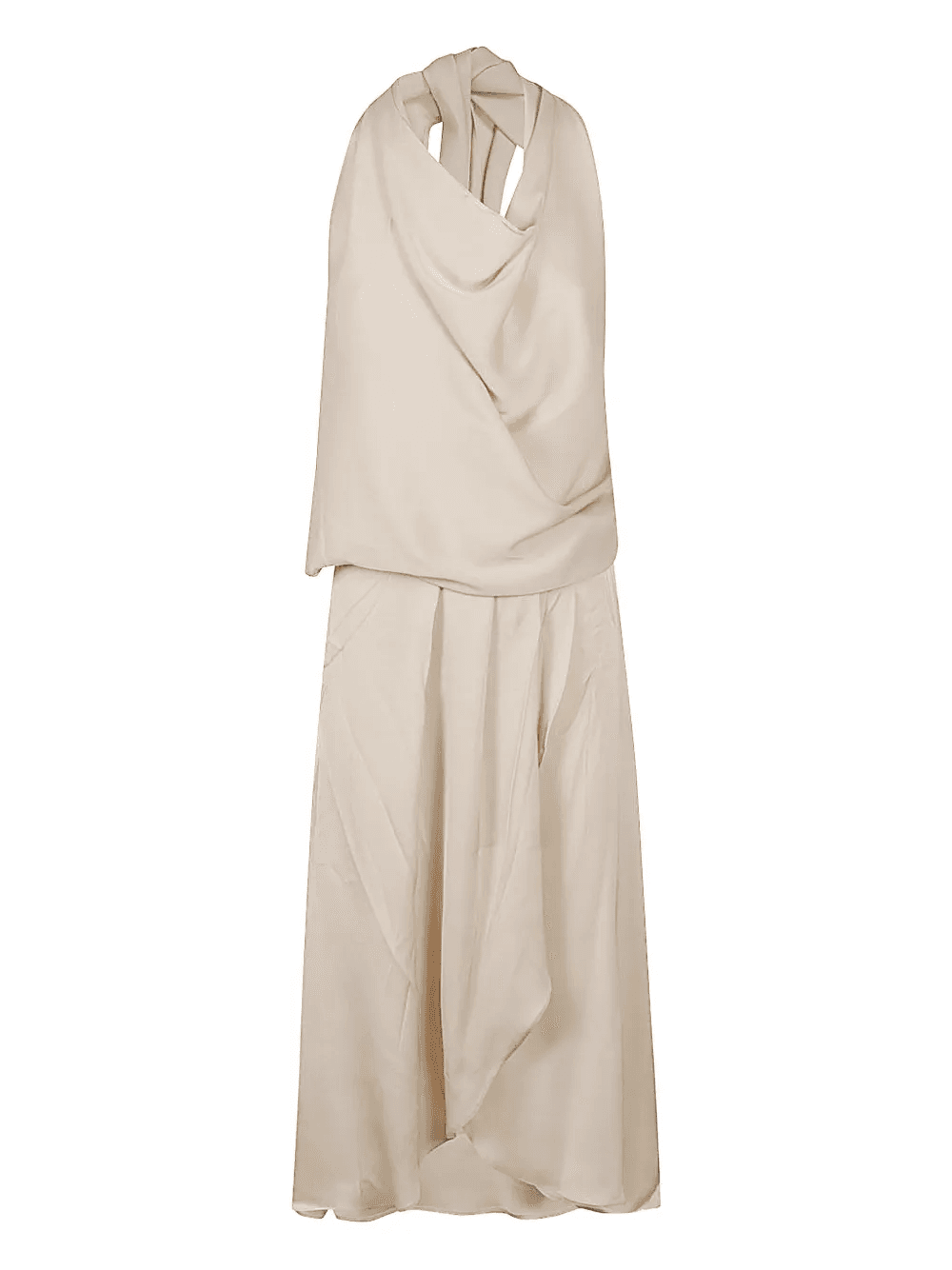 halterneck draped dress - Image 1