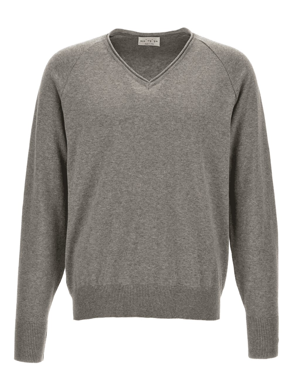 V-neck raglan-sleeve sweater - Image 1
