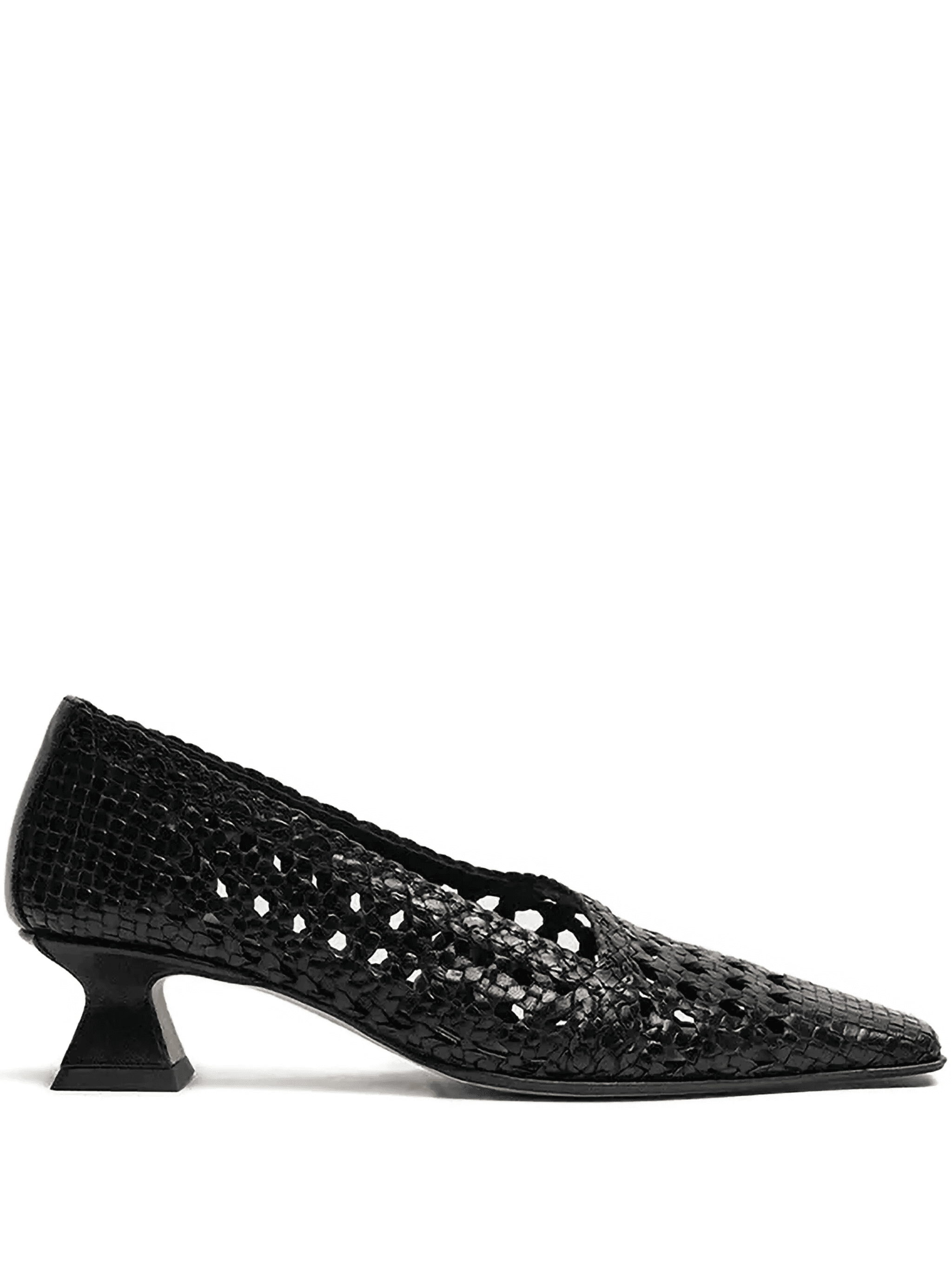 35mm Gisla woven square-toe pumps - Image 1
