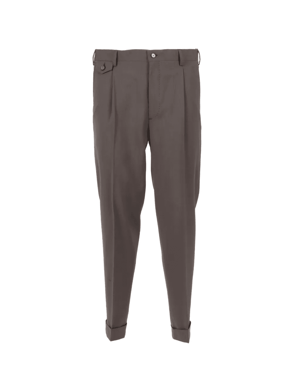 pleated cuffed trousers - Image 1