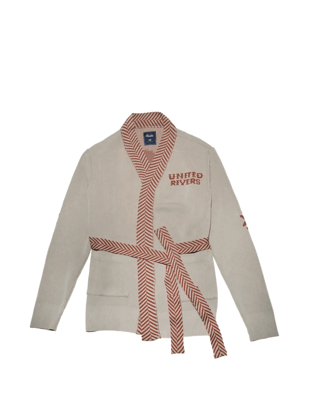 Anacostia herringbone tie waist cardigan - Image 1