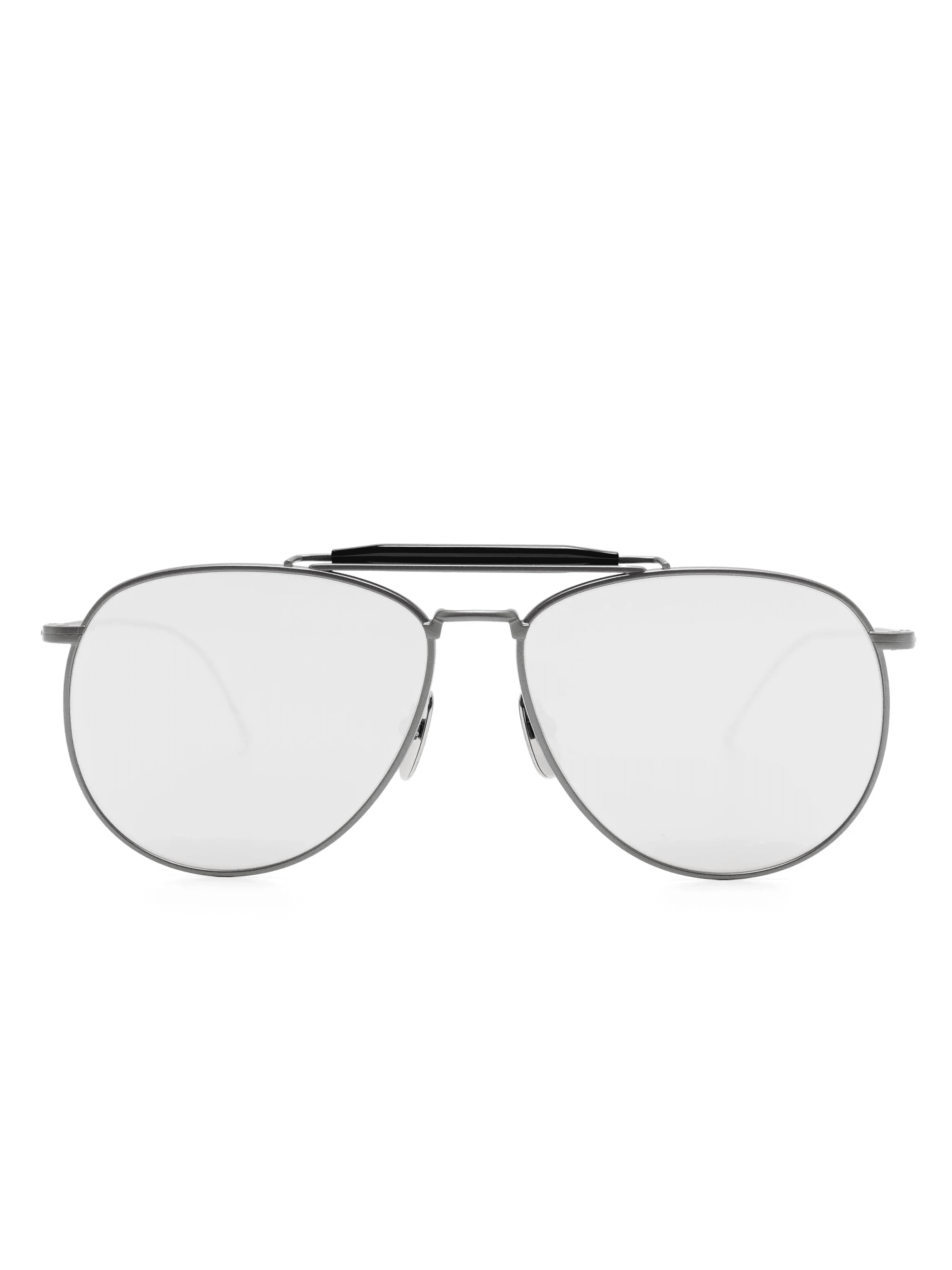 pilot-frame mirrored sunglasses - Image 1
