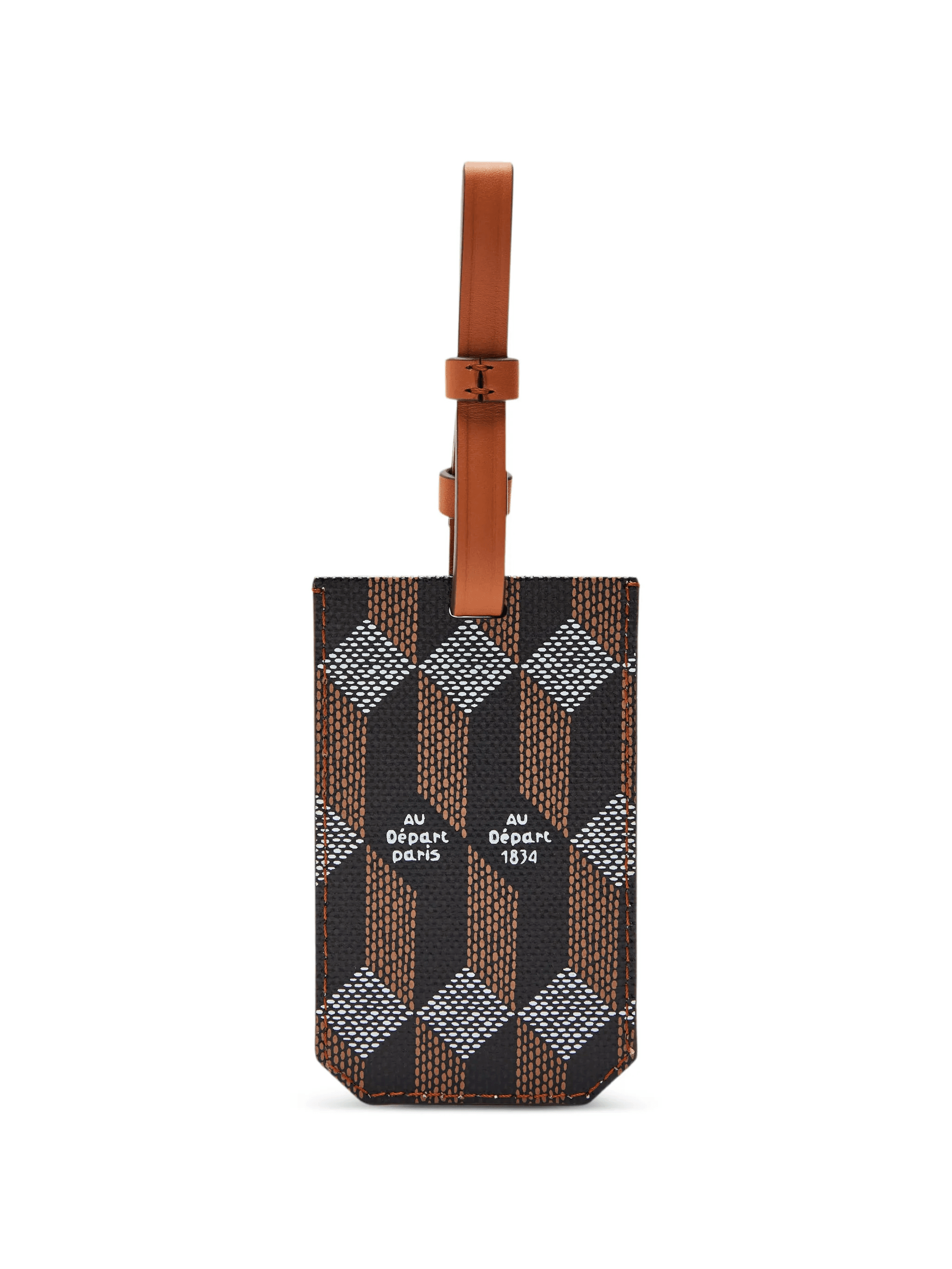 geometric-pattern luggage tag - Image 1