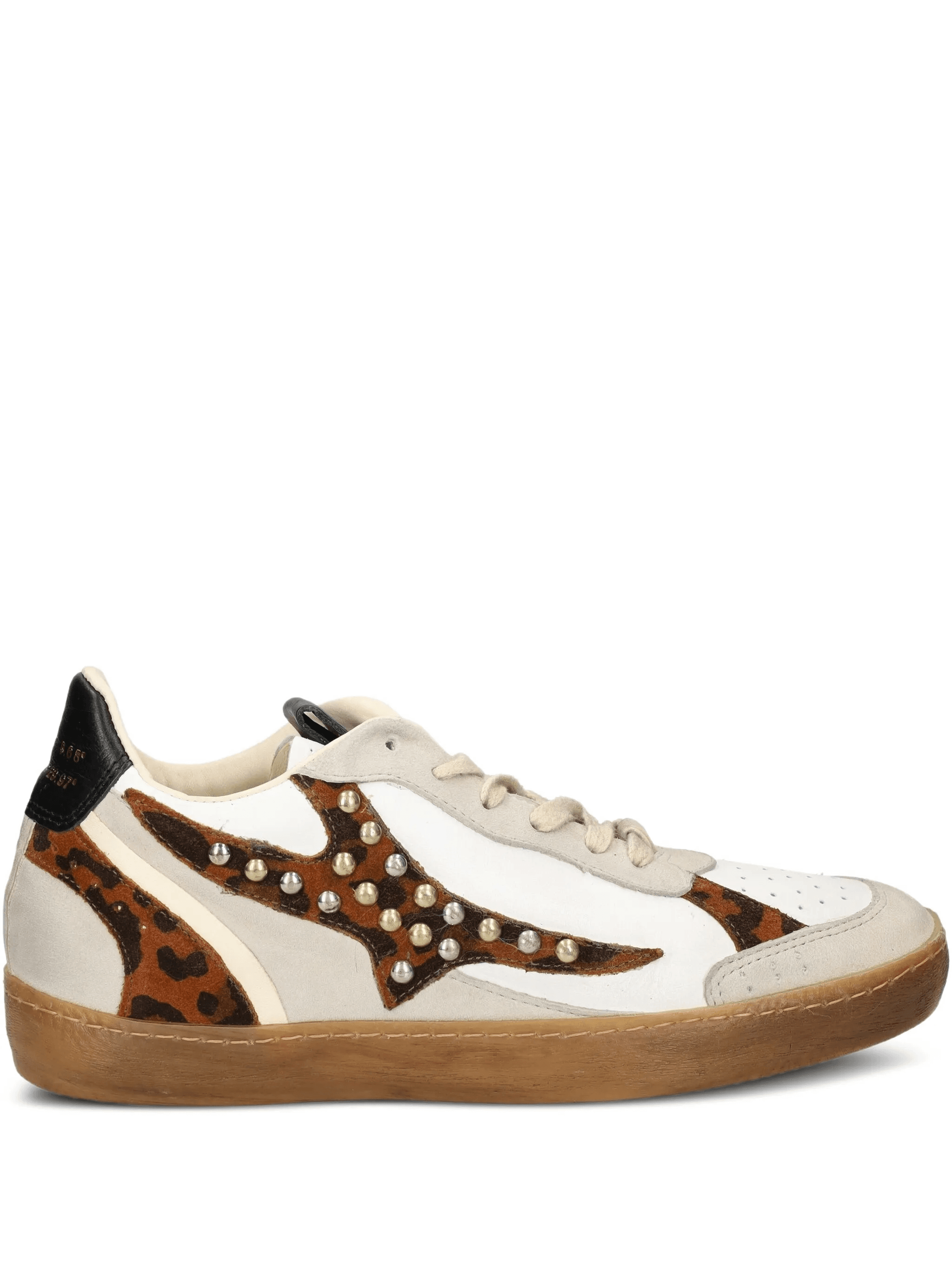 studded animal-print sneakers - Image 1