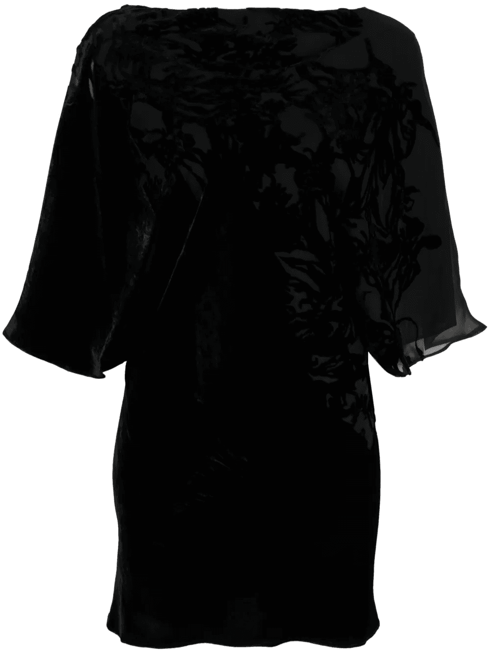 floral-print velvet dress - Image 1
