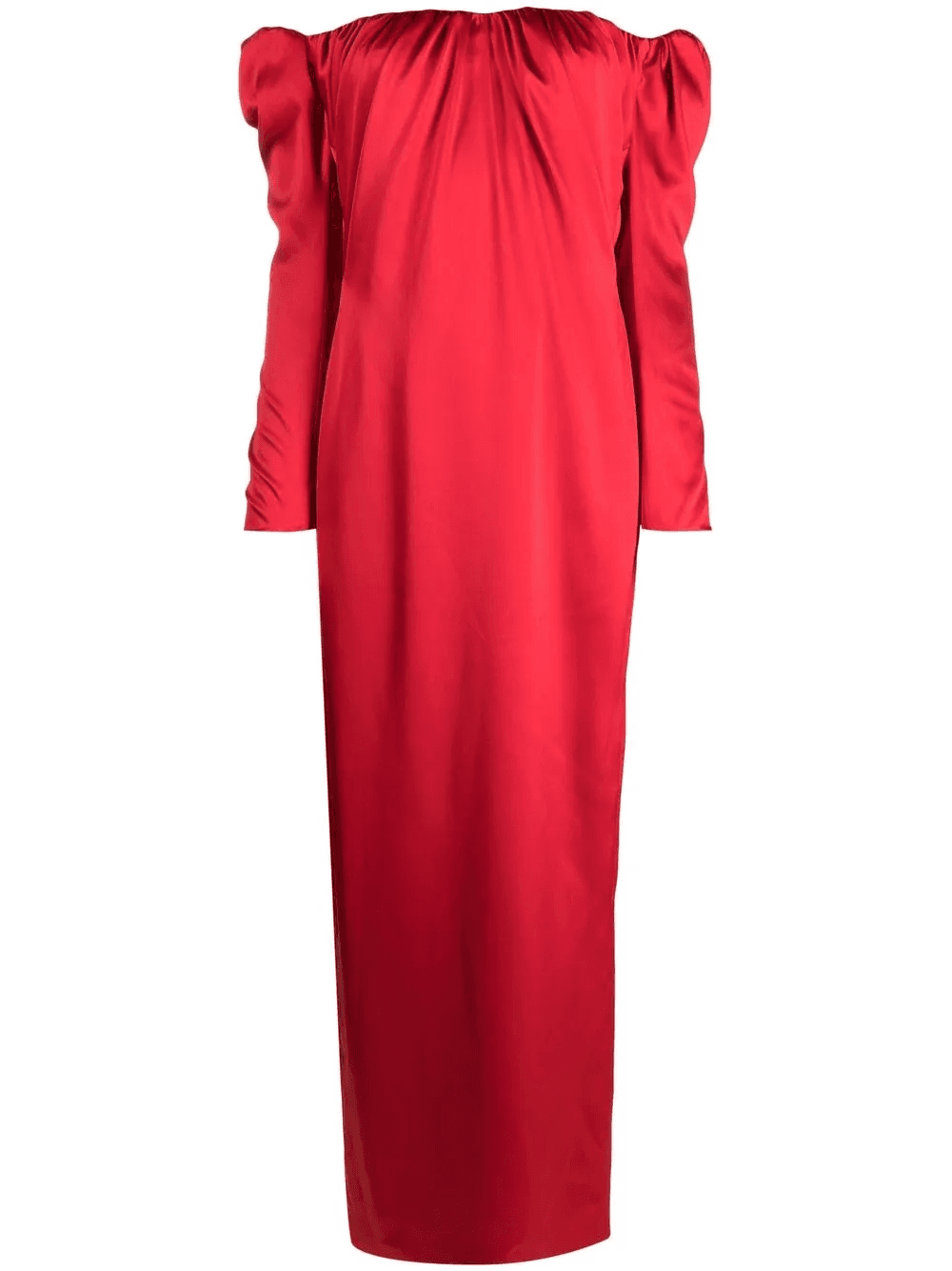 off-shoulder long-sleeved dress - Image 1