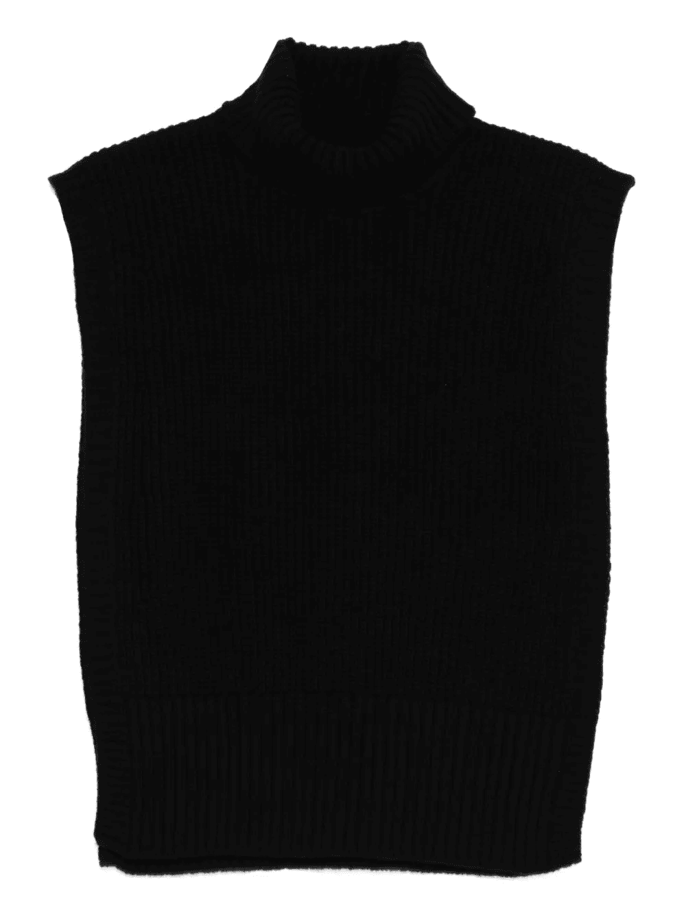 turtleneck sleeveless wool sweater - Image 1