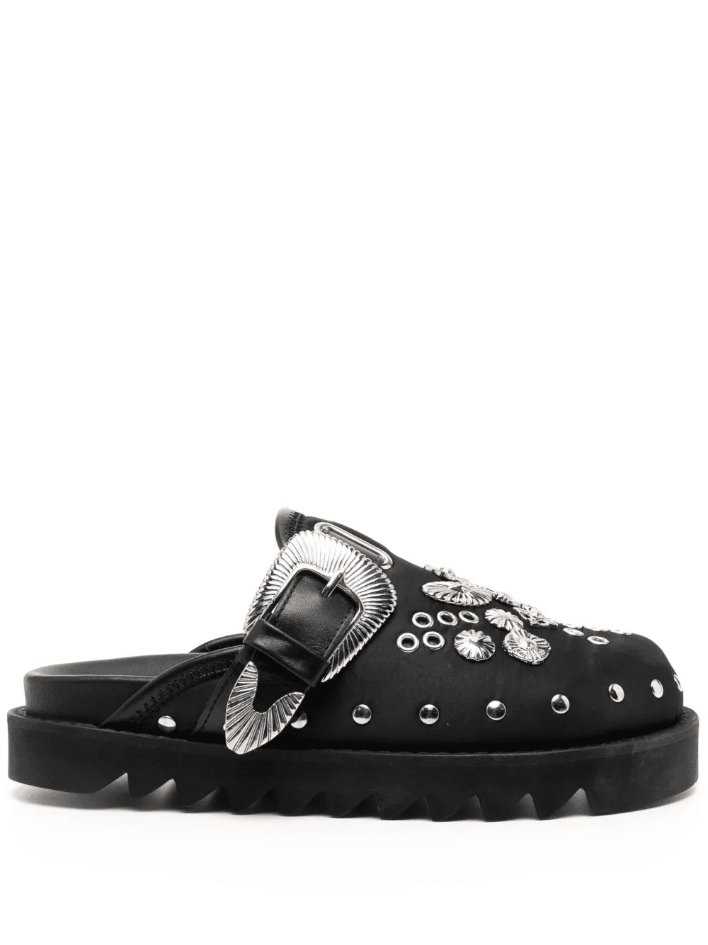 eyelet-detail mules - Image 1