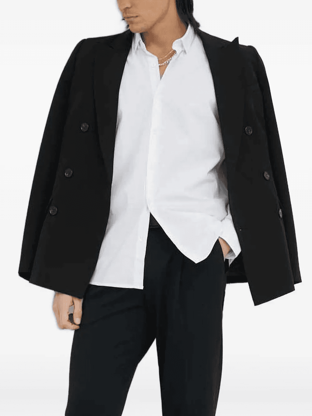 long-sleeve button-fastening shirt - Image 1