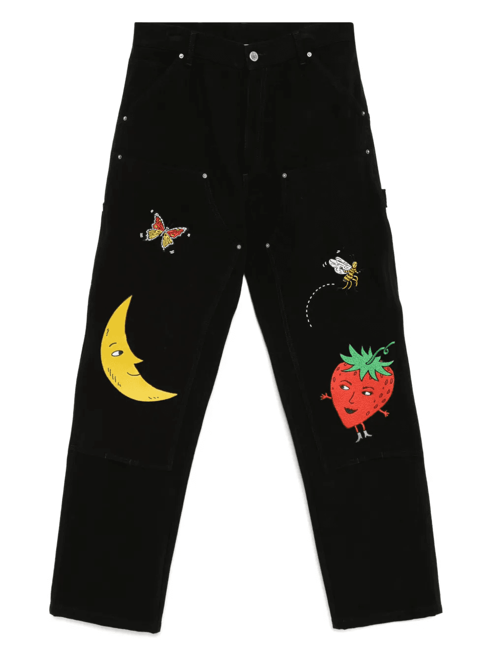 embroidered jeans - Image 1