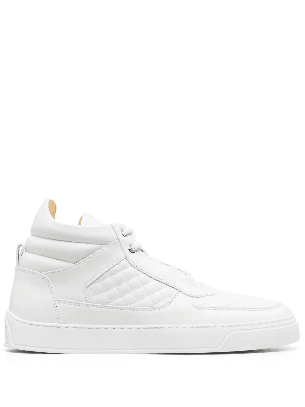 quilted hi-top sneakers - Image 1