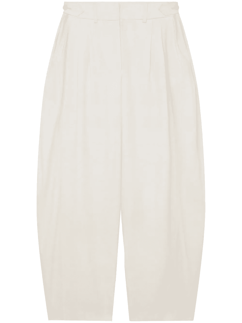 pleated wide-leg wool trousers - Image 1