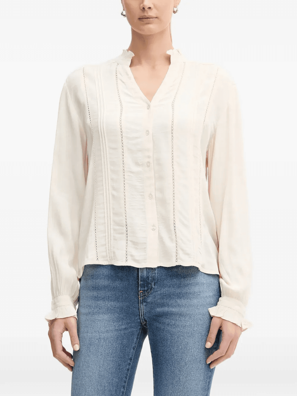 ruffled button blouse - Image 1