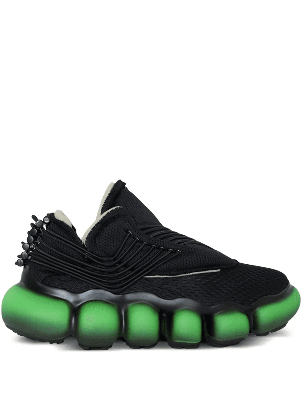 Jewelry IT bubble-sole mesh "Black" sneakers - Image 1