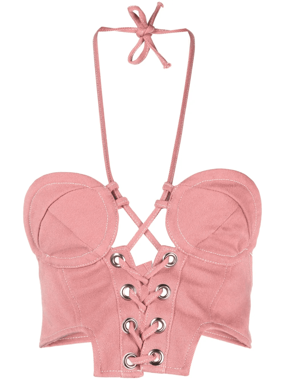 corset-style cotton top - Image 1