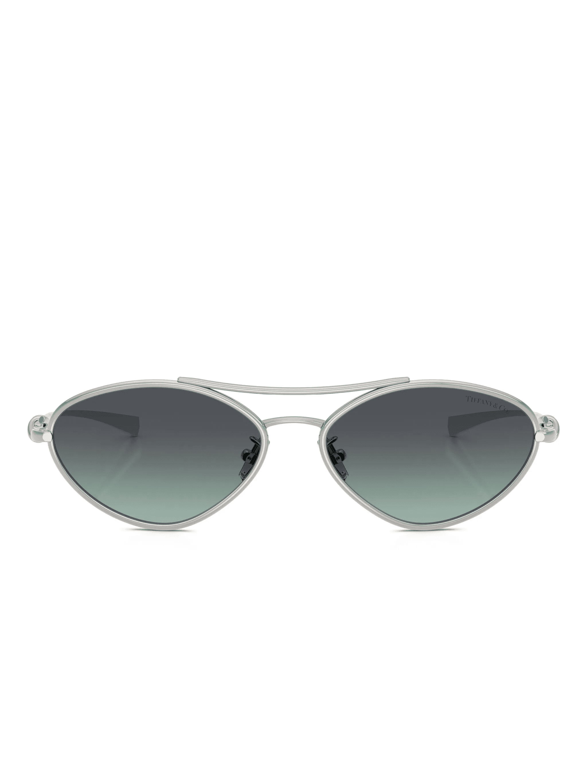knot-detail oval-frame sunglasses - Image 1