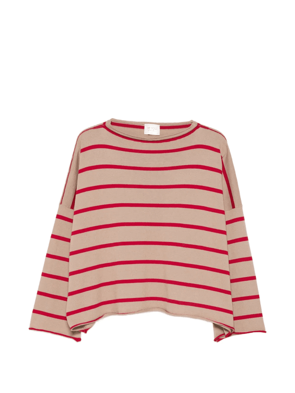 striped round-neck sweater - Image 1