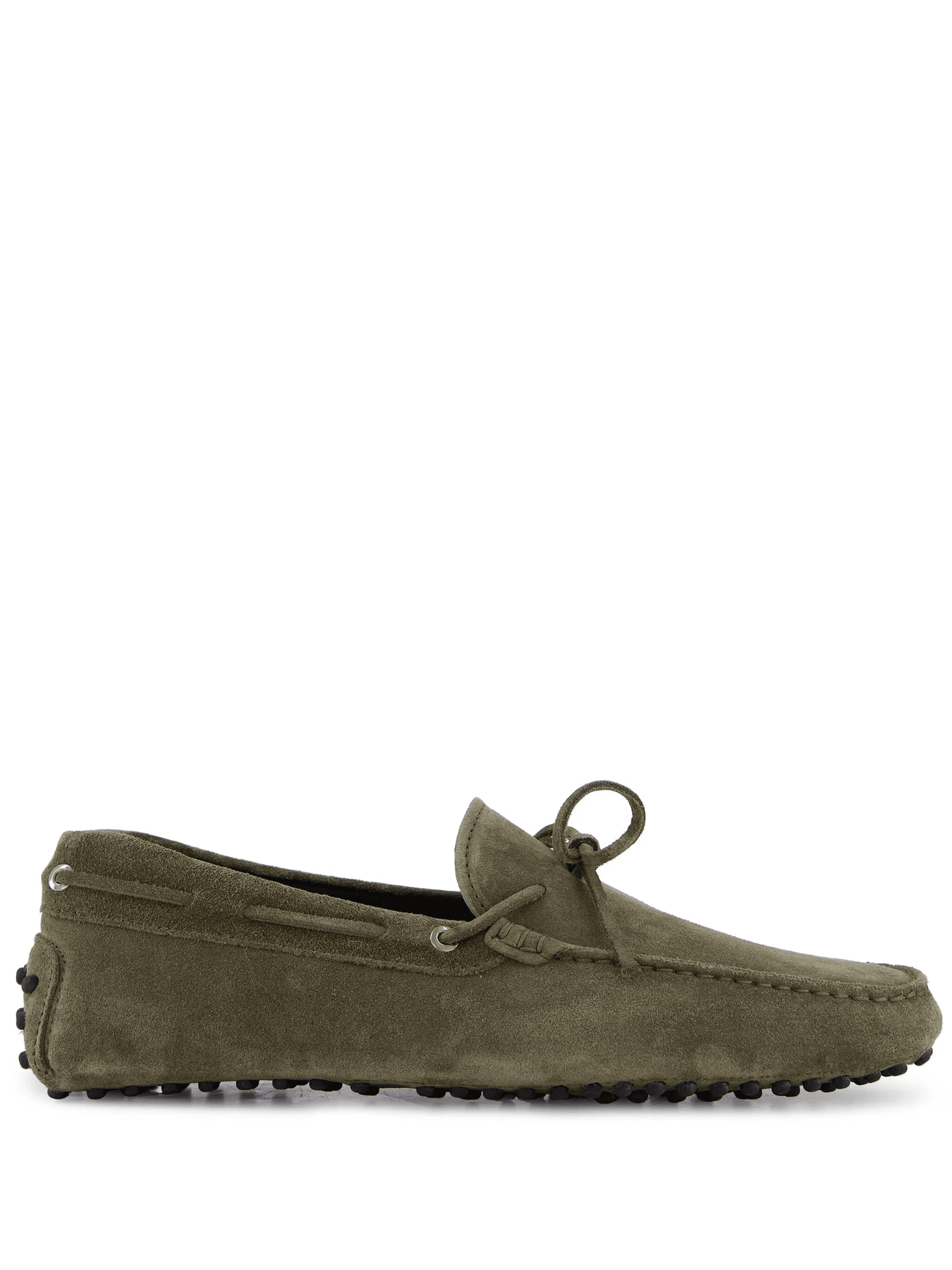 bow-embellished suede driving shoes - Image 1