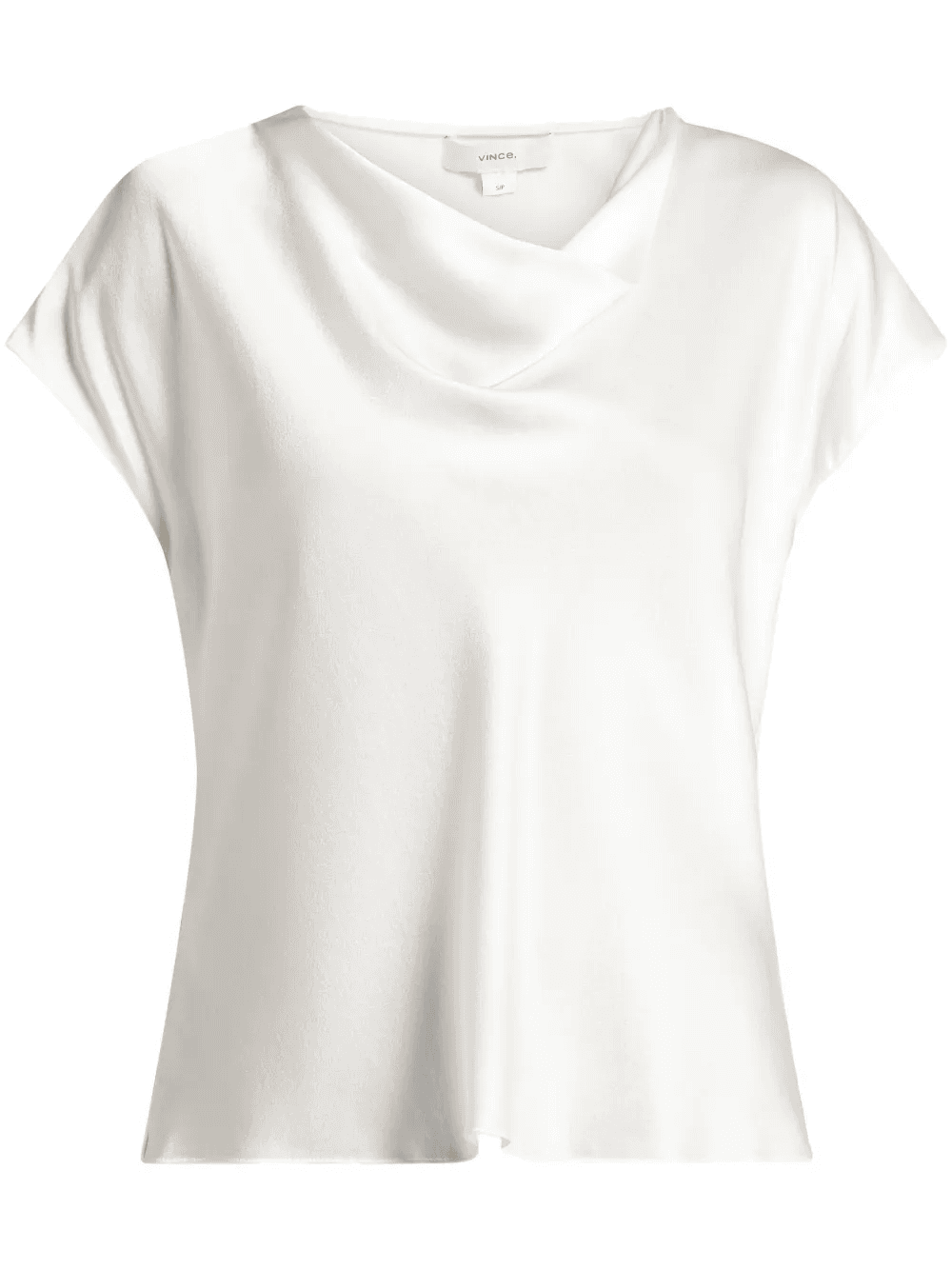 cowl-neck silk blouse - Image 1