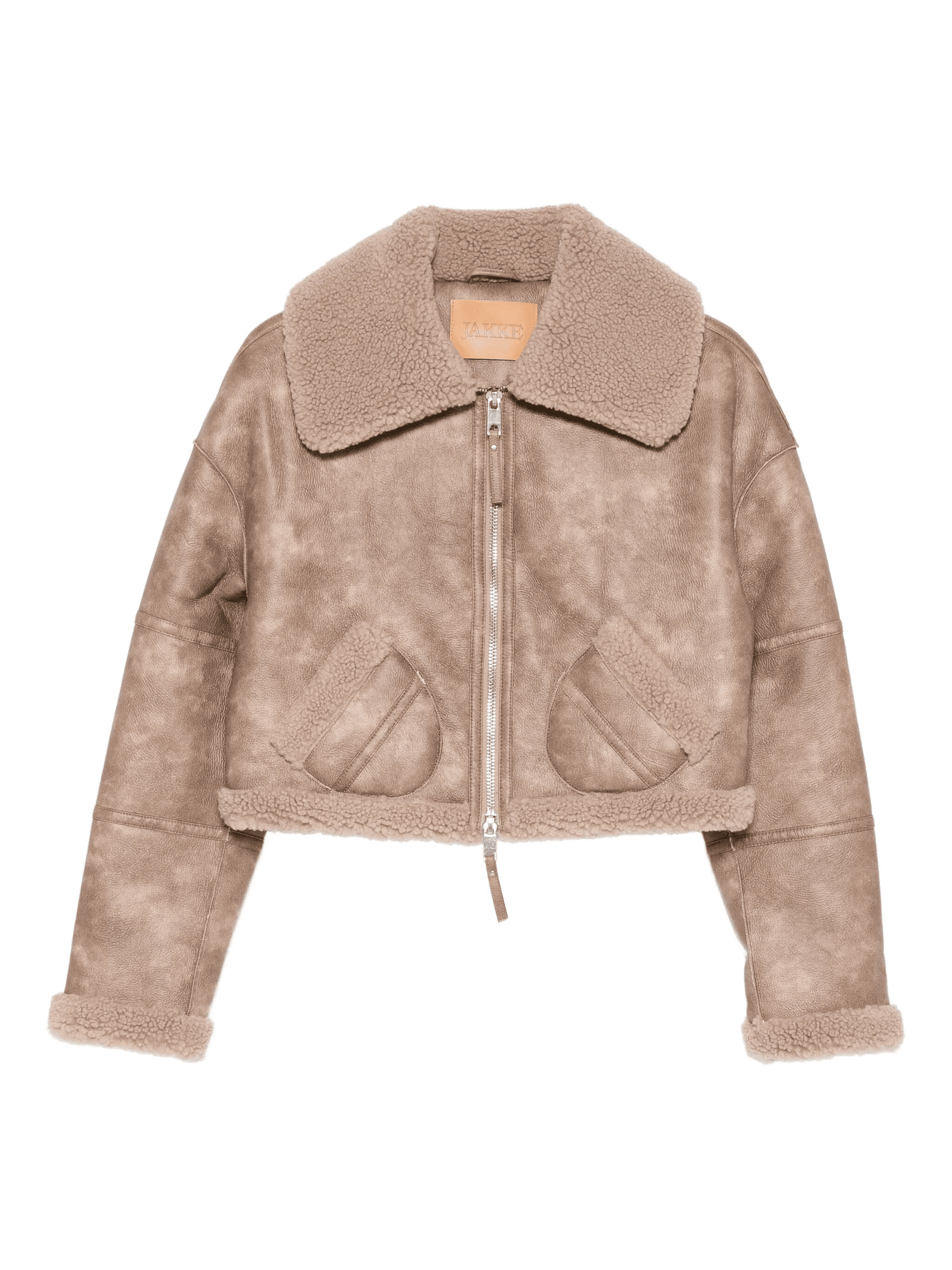 shearling-collar jacket - Image 1