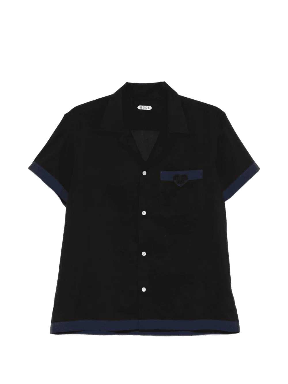 heart deco short-sleeve shirt - Image 1