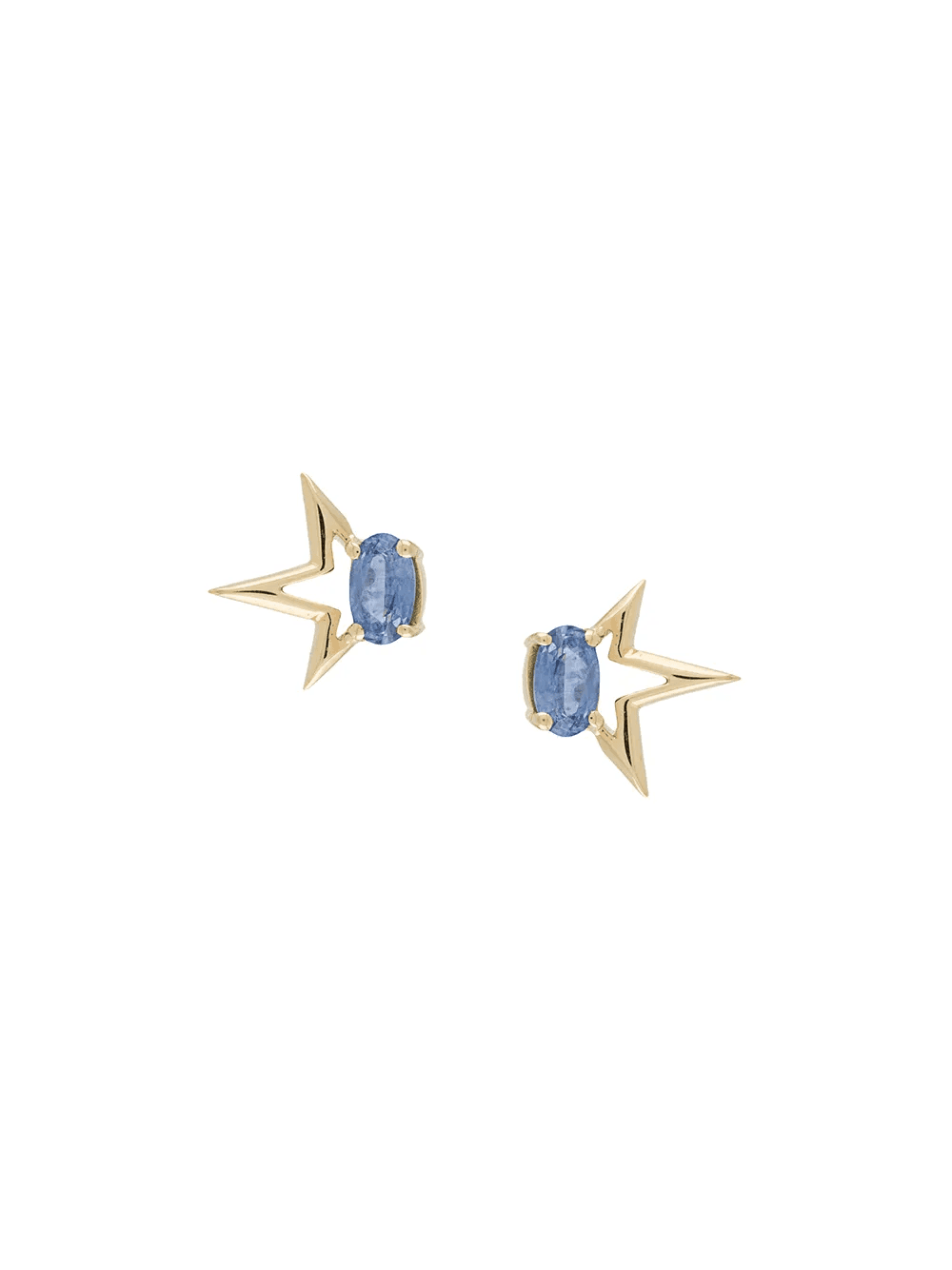 18kt yellow gold sapphire Whaam earrings - Image 1