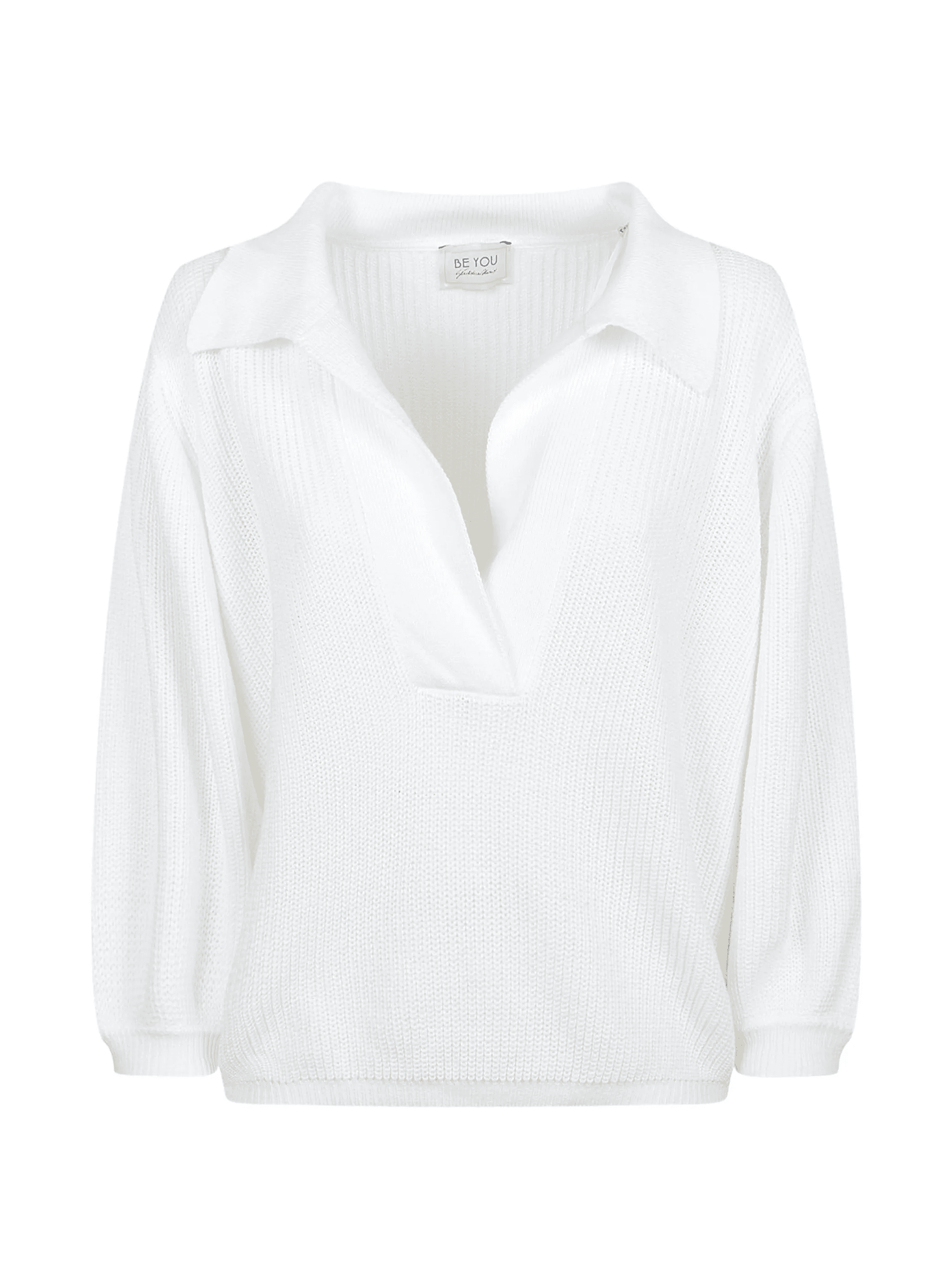 collared v-neck knitwear - Image 1