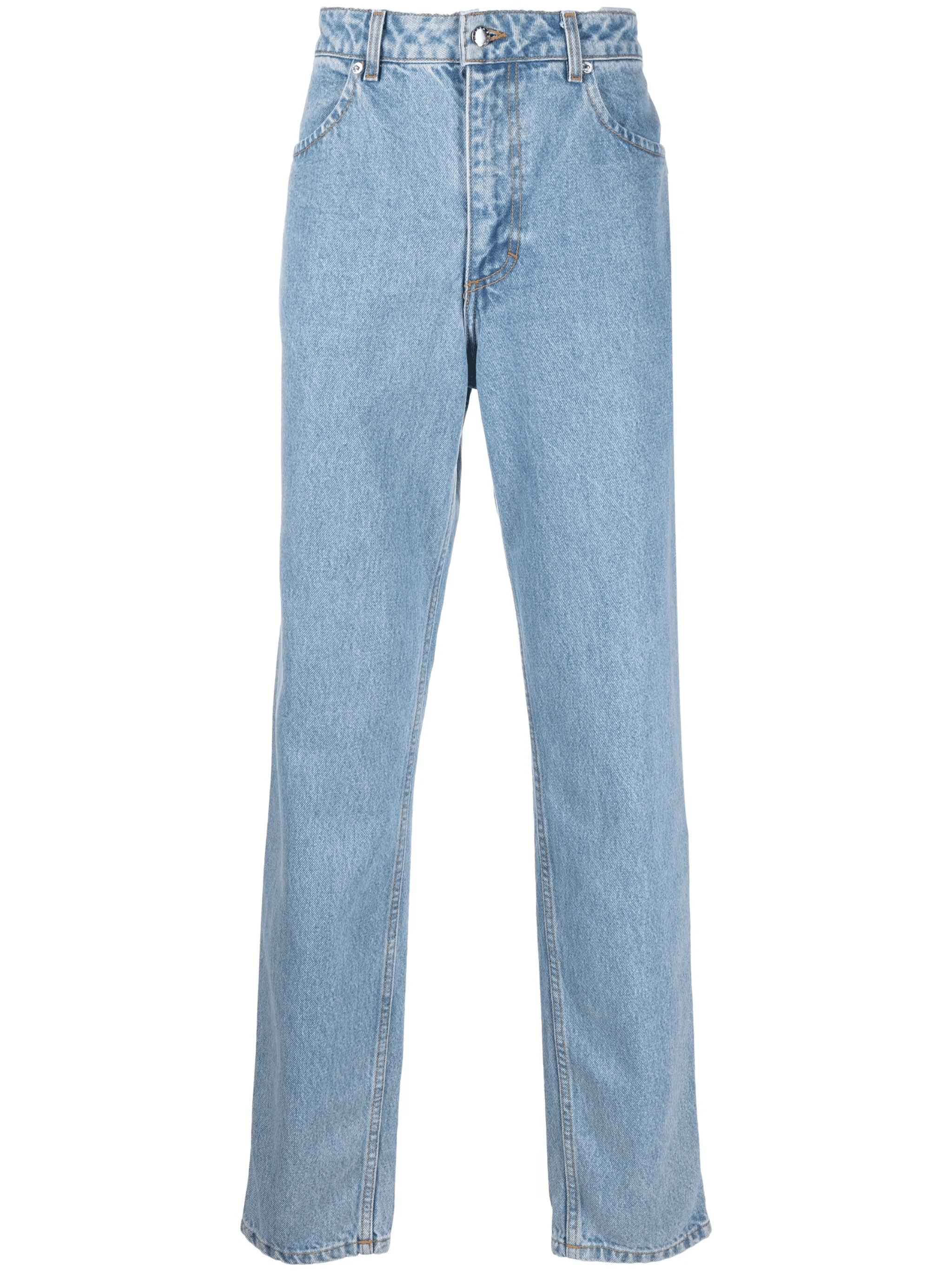 mid-rise straight-leg jeans - Image 1