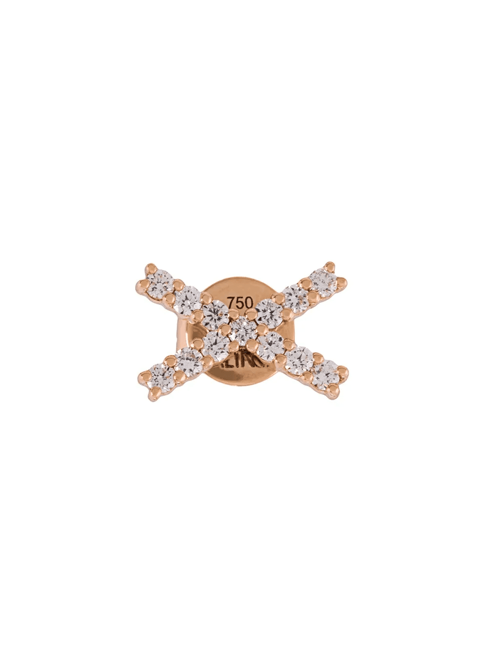 18kt gold KATIA diamond stud earrings - Image 1