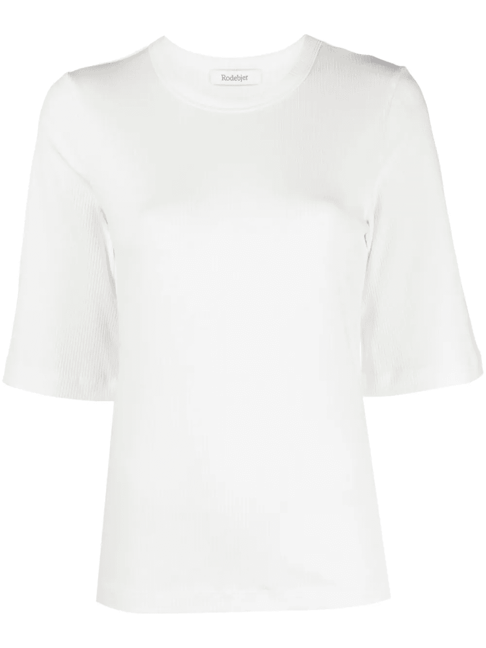 fine-ribbed organic cotton T-shirt - Image 1