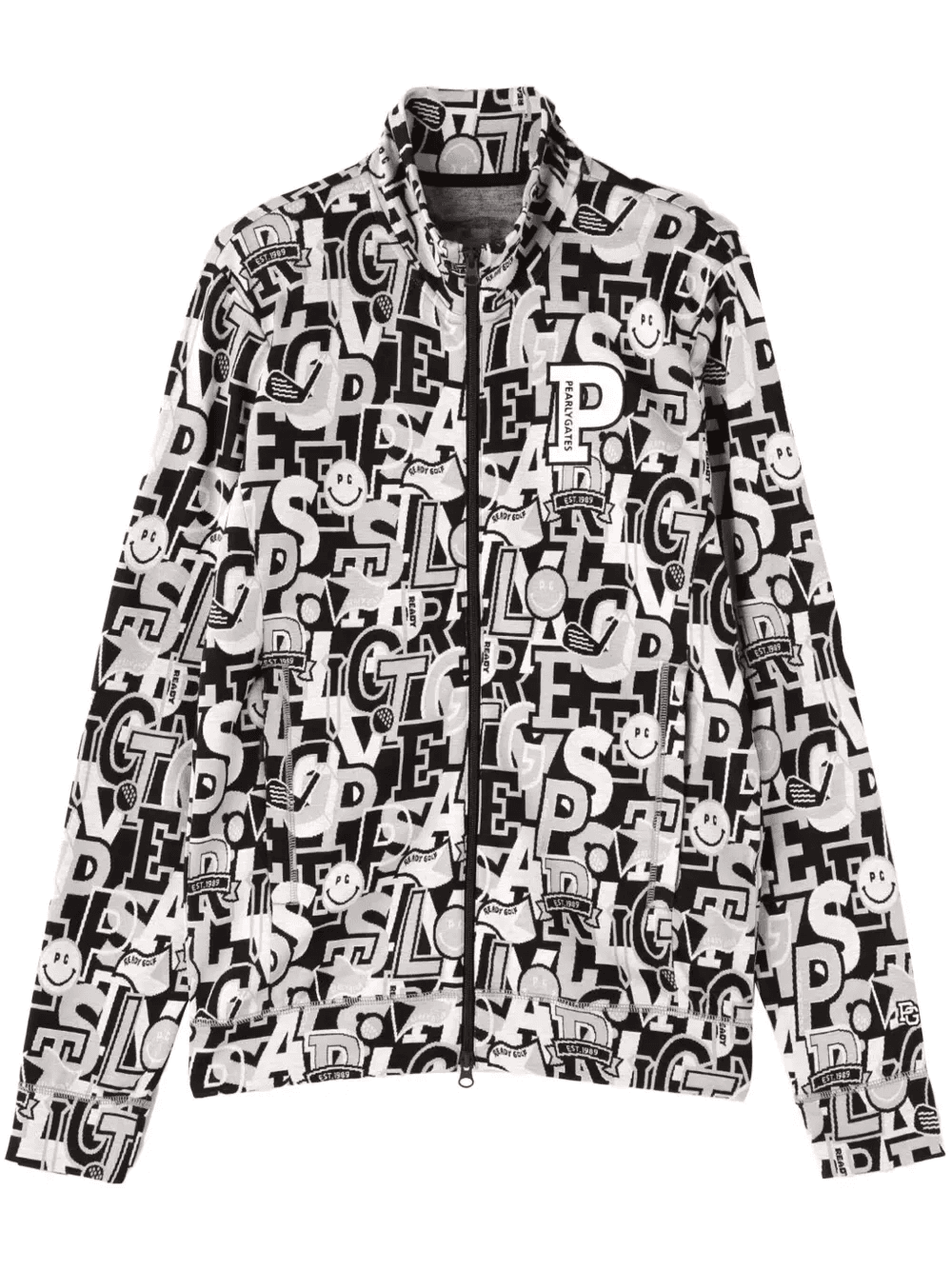 logo-intarsia track jacket - Image 1