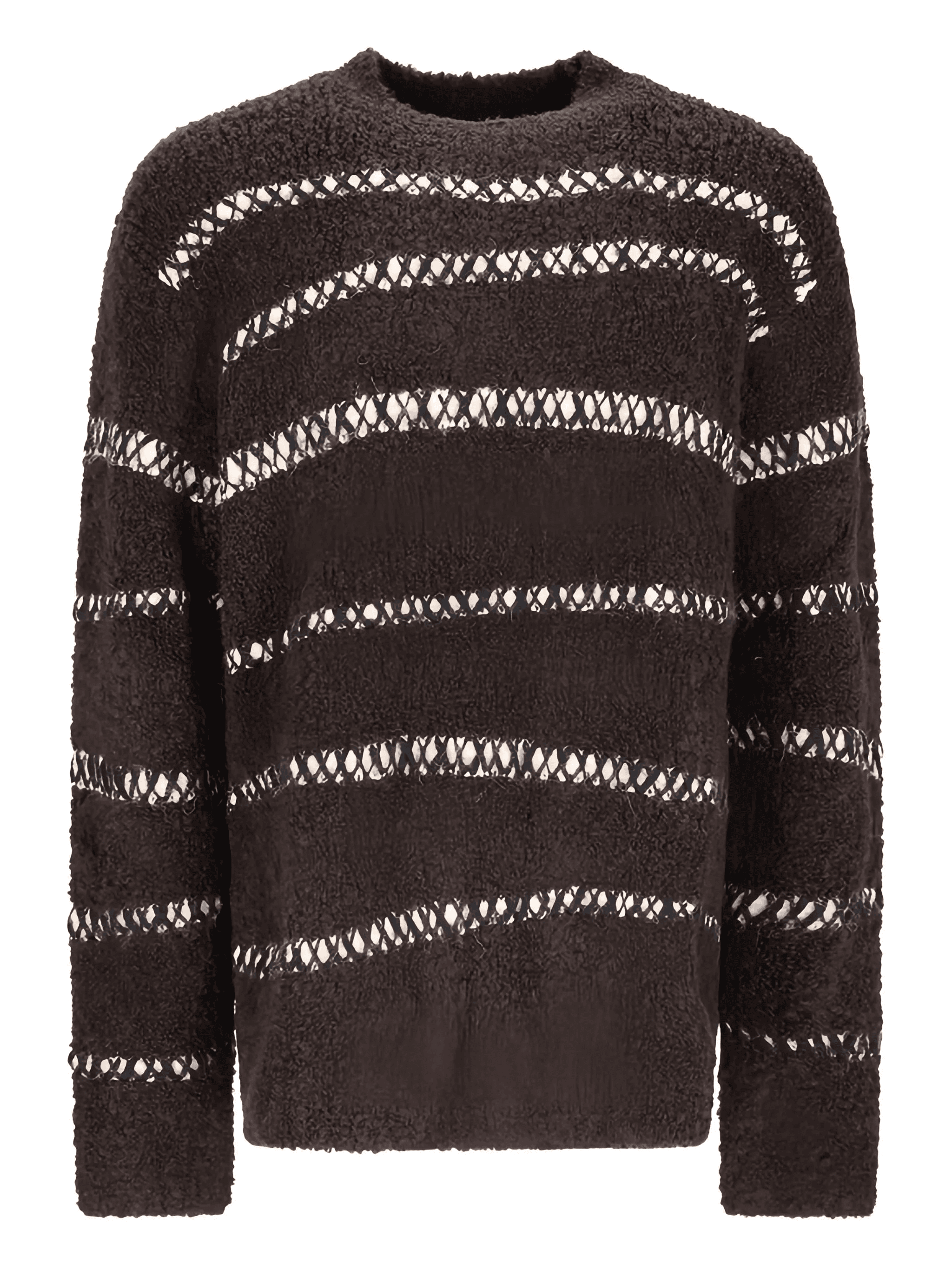 bouclé striped sweater - Image 1