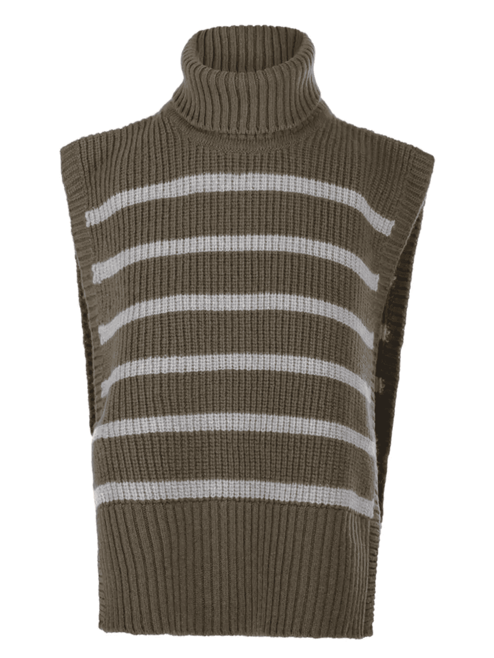 turtleneck striped sweater - Image 1