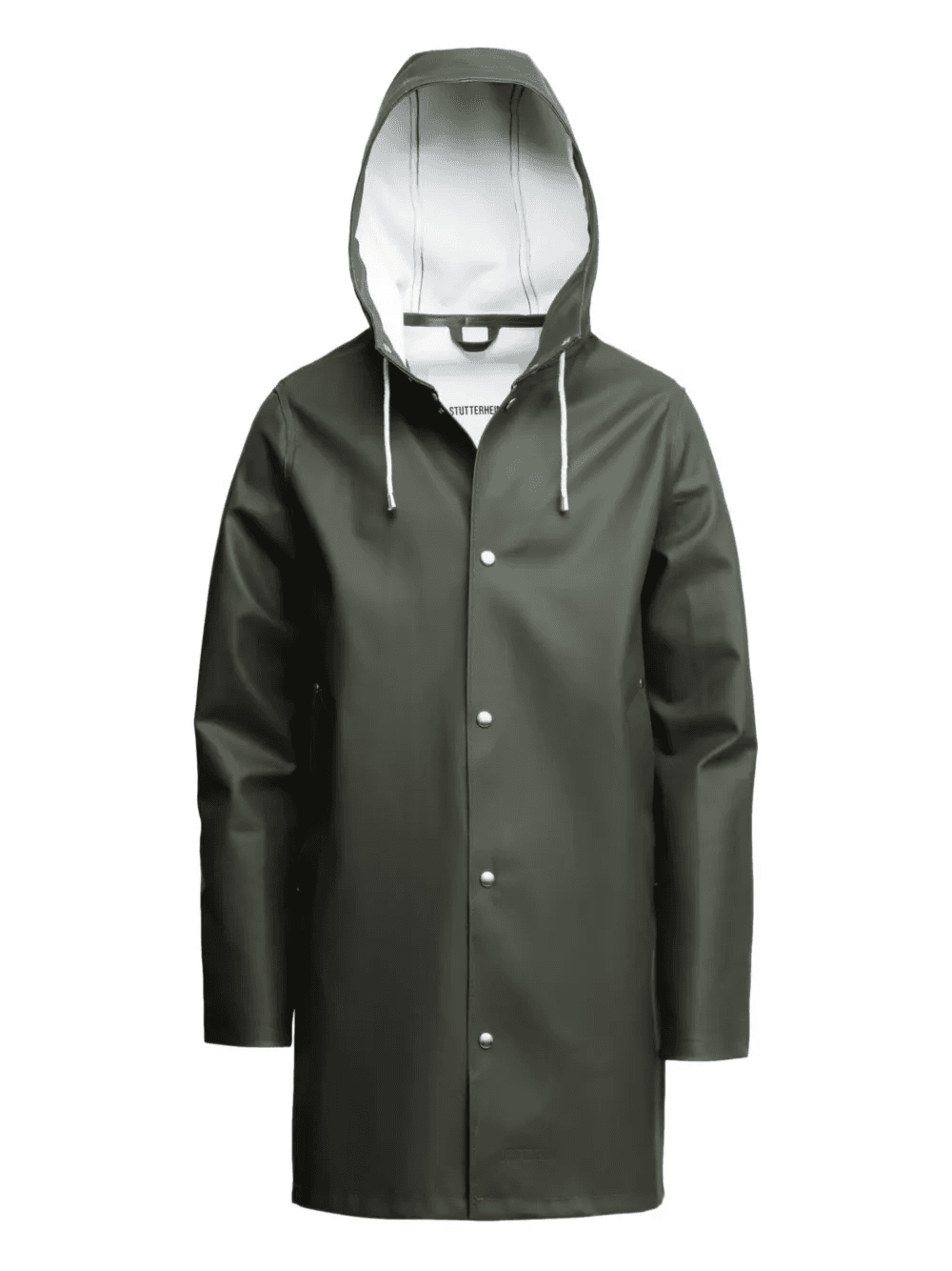 drawstring-hood raincoat - Image 1