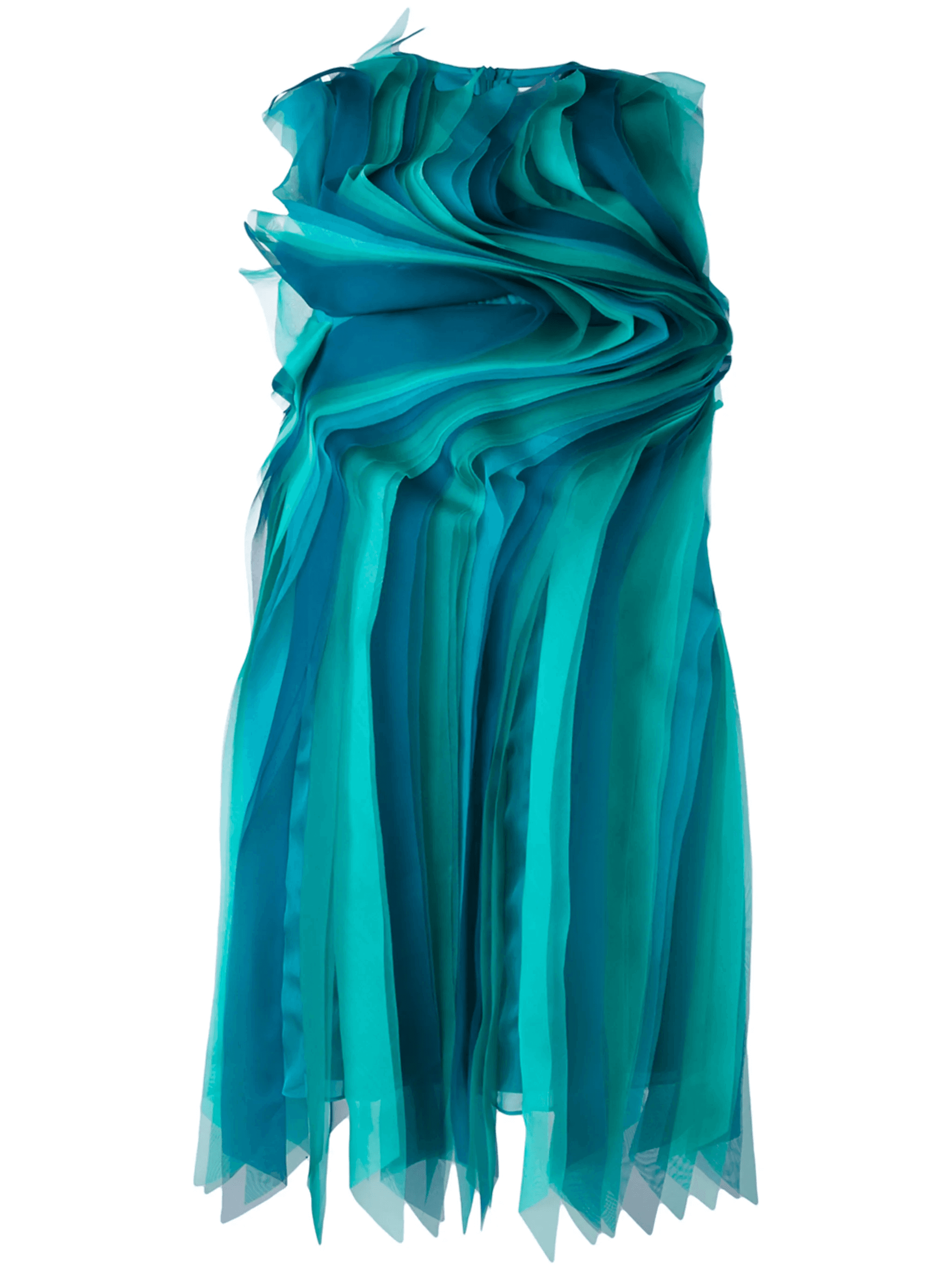 contoured frill dress - Image 1