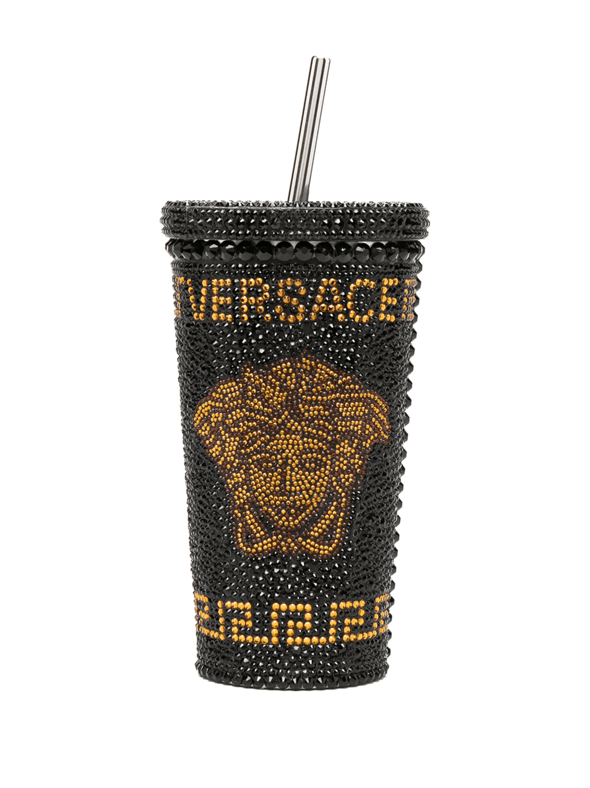 Medusa crystal-embellished travel cup - Image 1