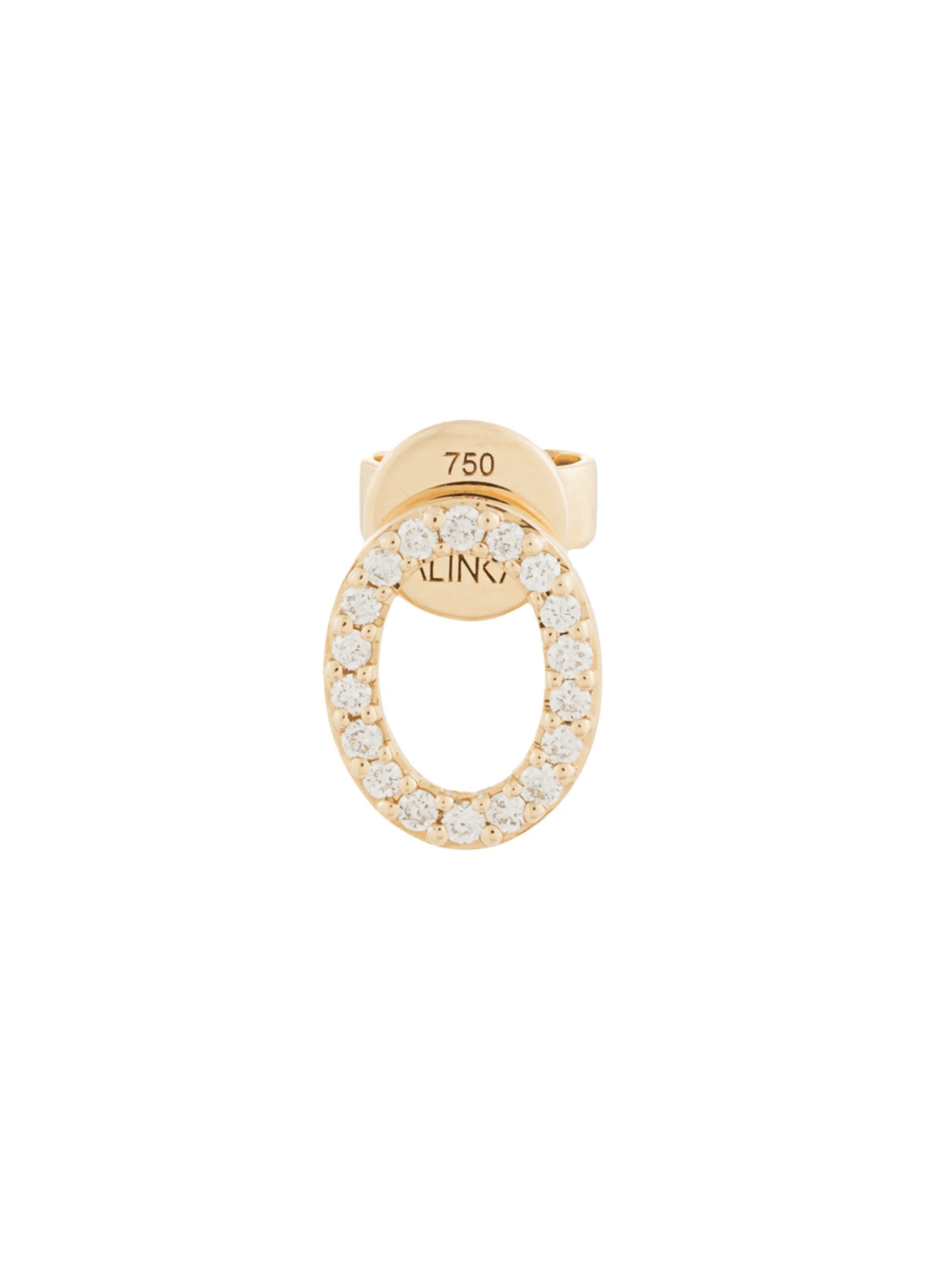 18kt yellow gold CLOUD diamond stud - Image 1
