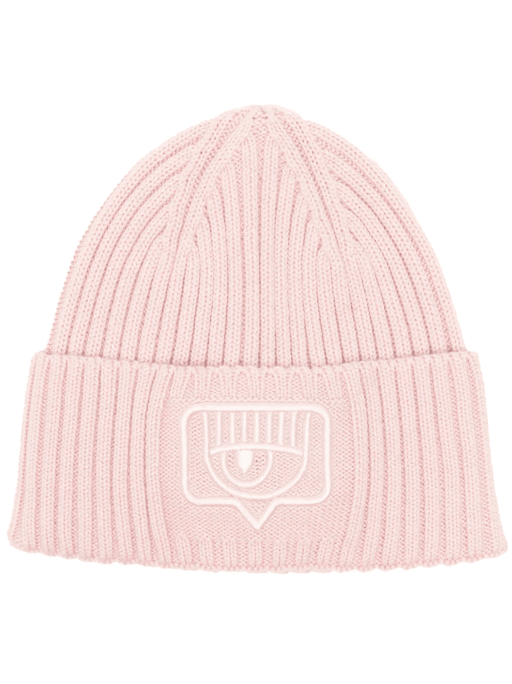 Eyelike-embroidered ribbed beanie - Image 1