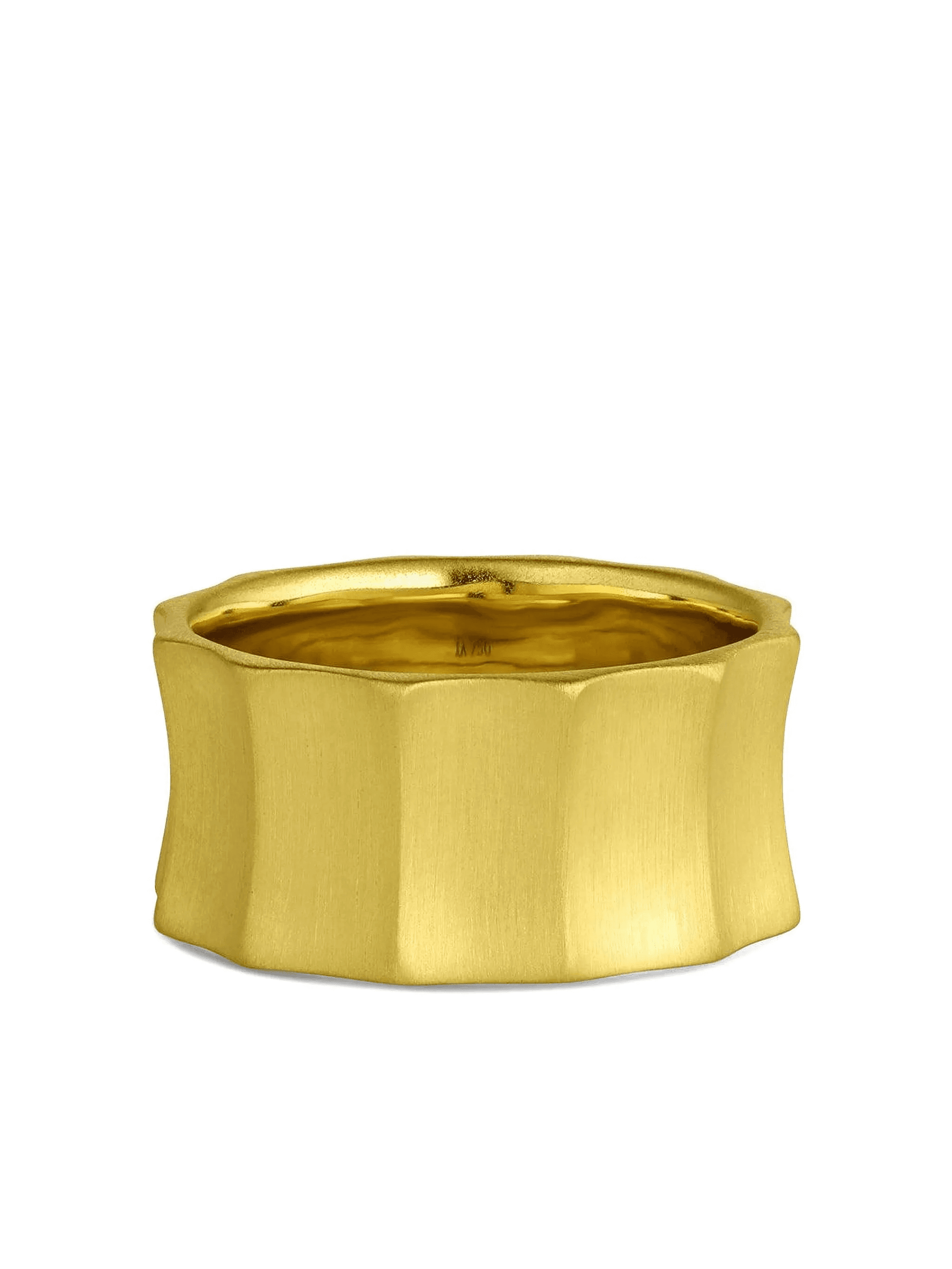 18K yellow gold Horizontal ring - Image 1
