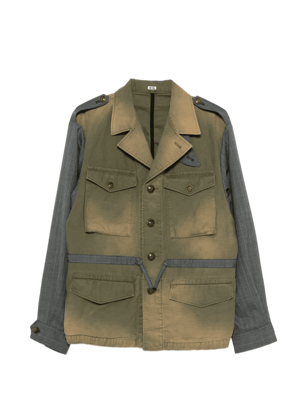 pinstripe panelled jacket - Image 1