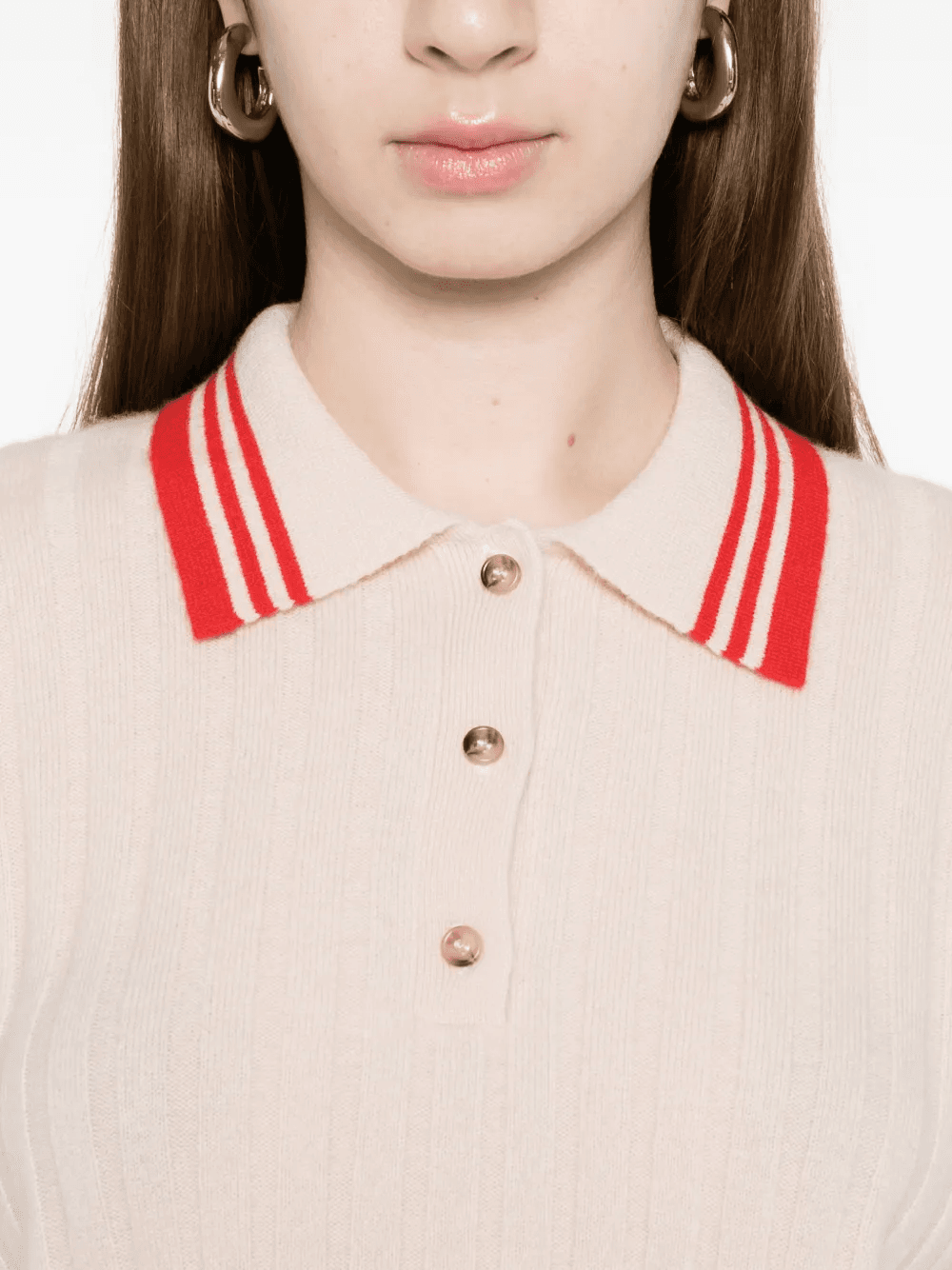 striped polo top - Image 1