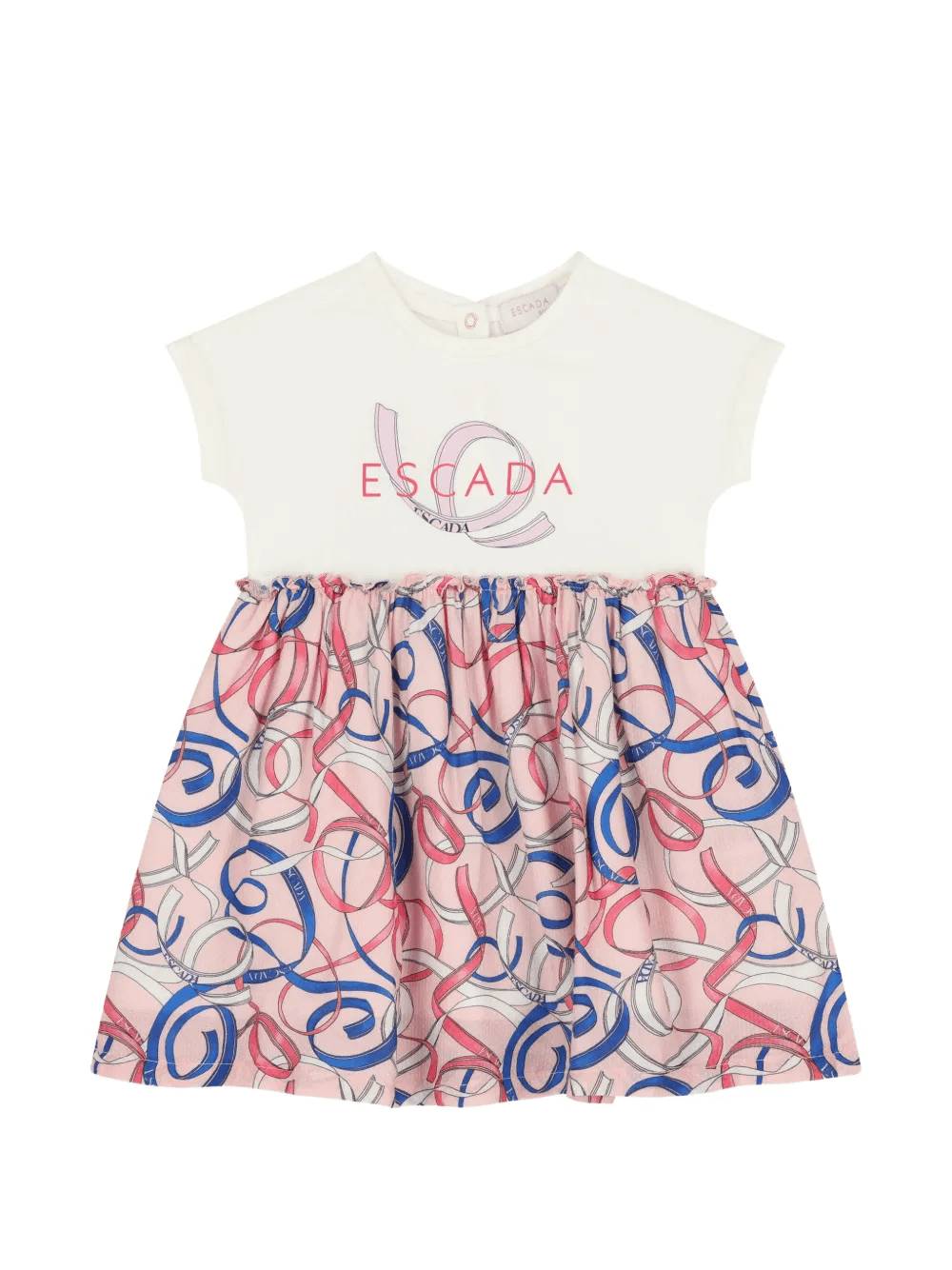 ribbon-print dress - Image 1