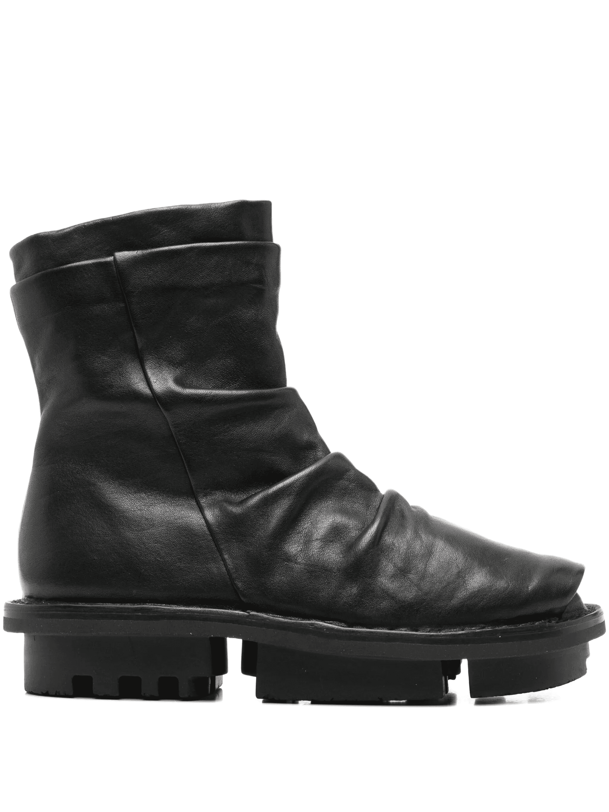 ruched calf-leather boots - Image 1