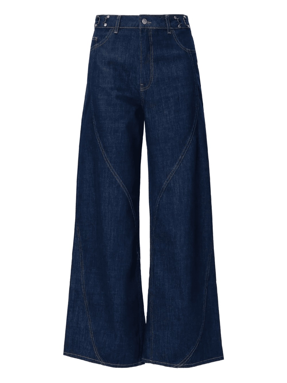 curved-seam jeans - Image 1