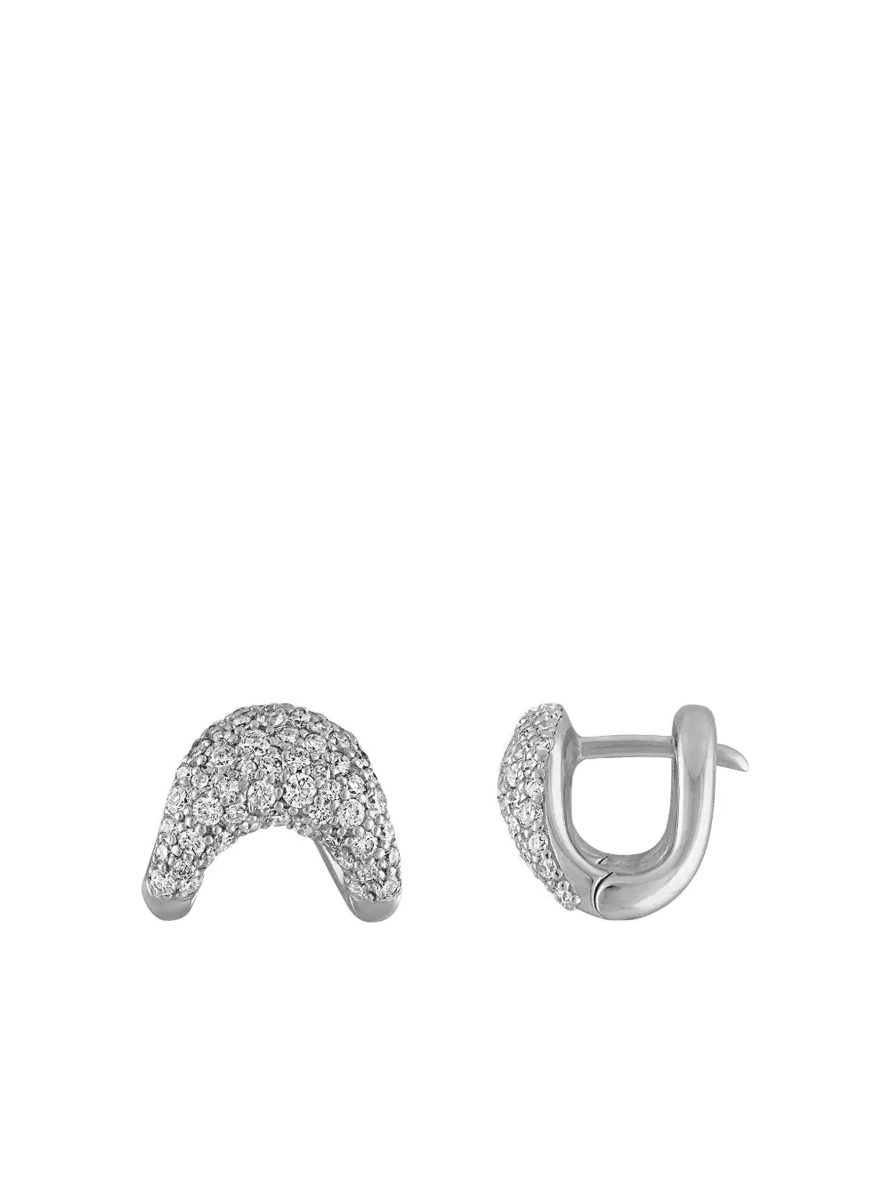 14K white gold Zaha diamond earrings - Image 1