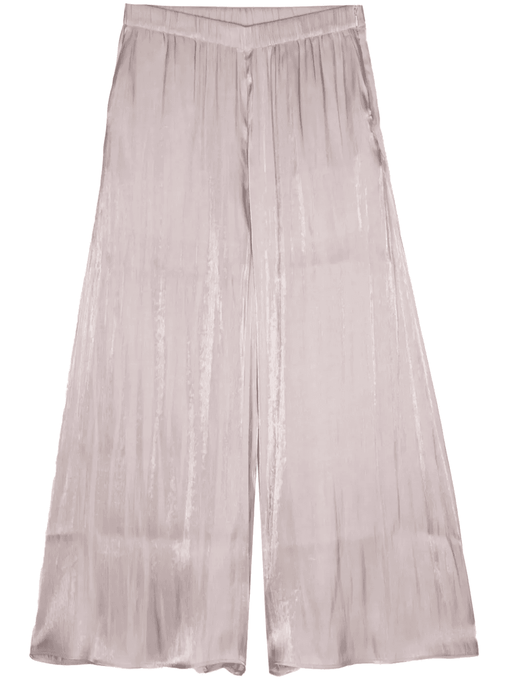 laminated wide-leg cropped trousers - Image 1