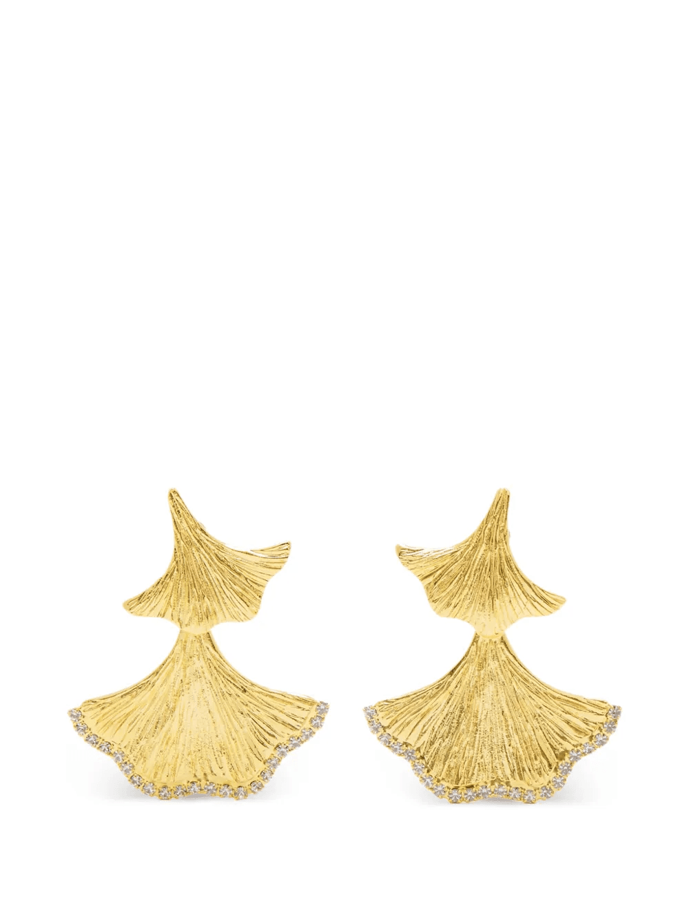 Enchanted Flora leaf-embellished earrings - Image 1