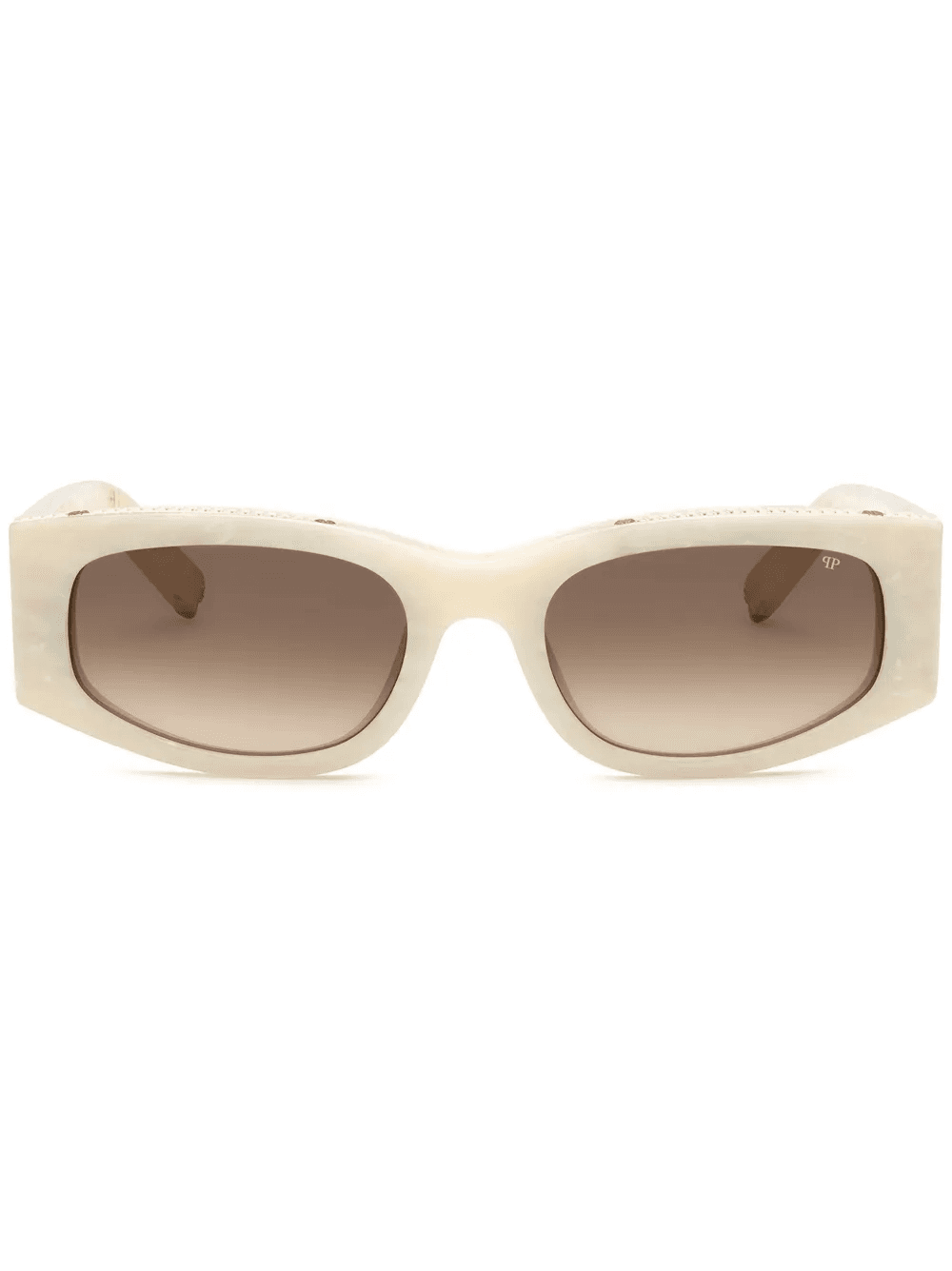round-frame crystal-embellished sunglasses - Image 1